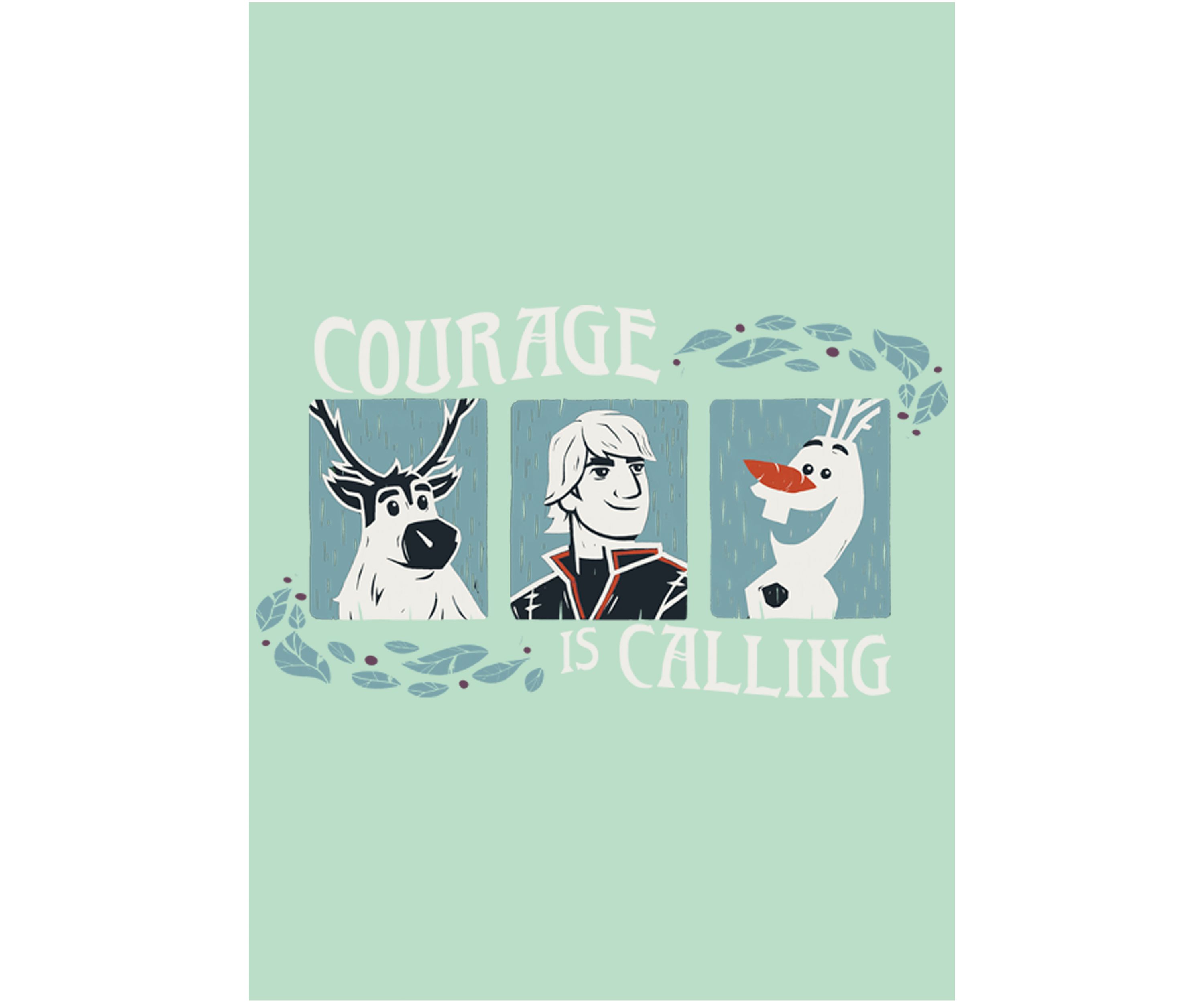 Girls 7-16 Courage Woodcut Graphic T-Shirt