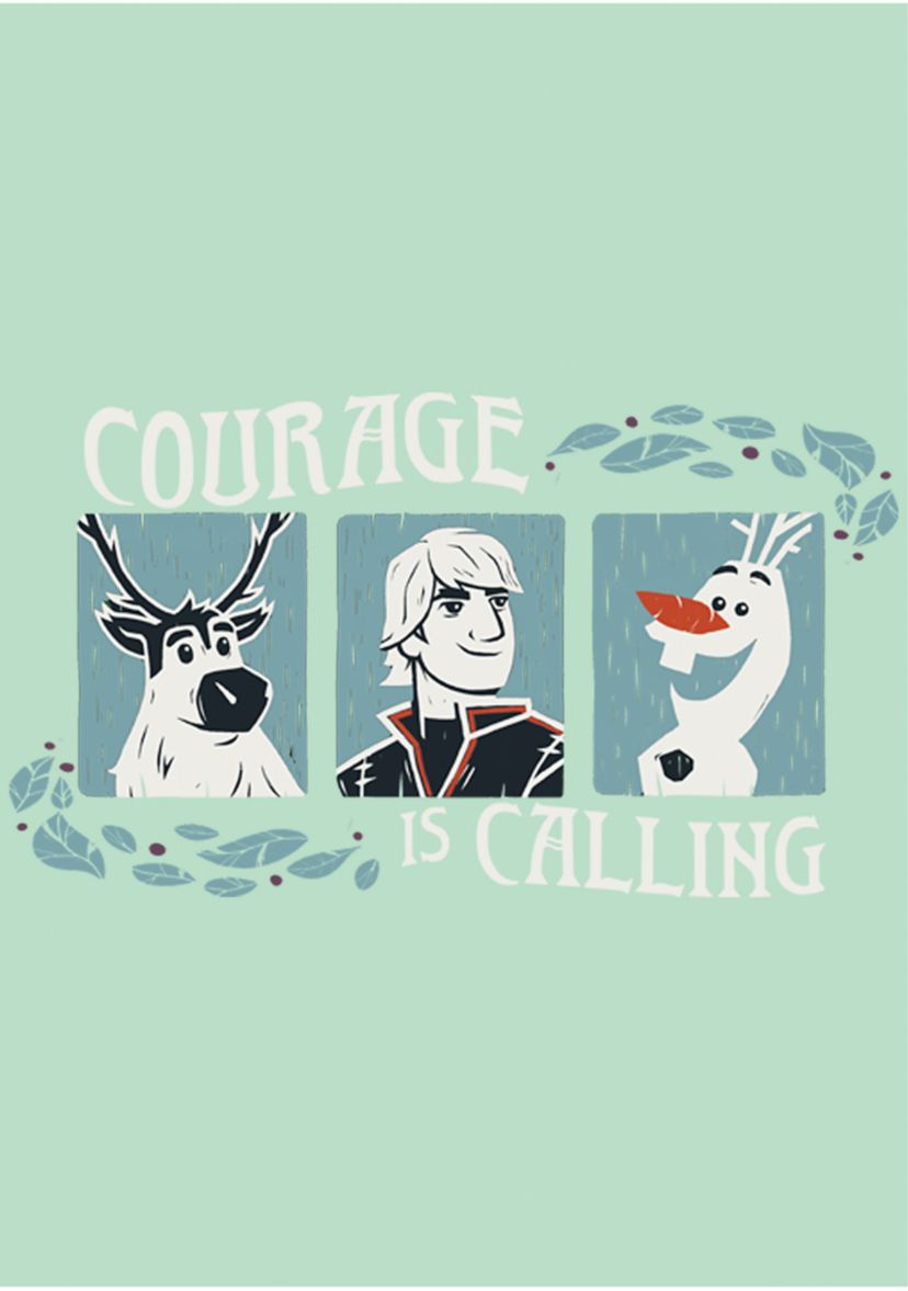 Girls 7-16 Courage Woodcut Graphic T-Shirt