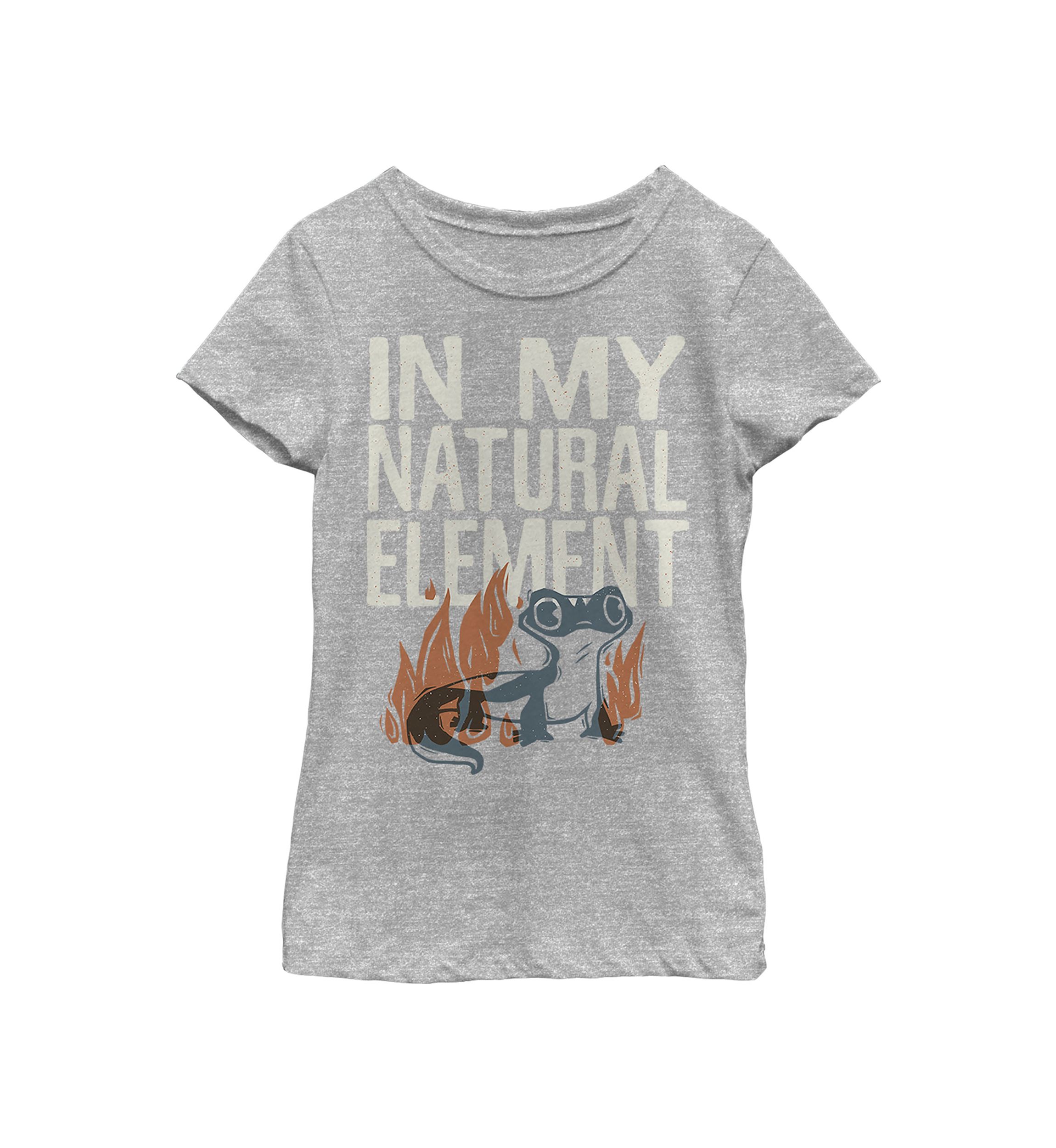 Girls 4-6x Frozen Salamander Woodcut Graphic T-Shirt