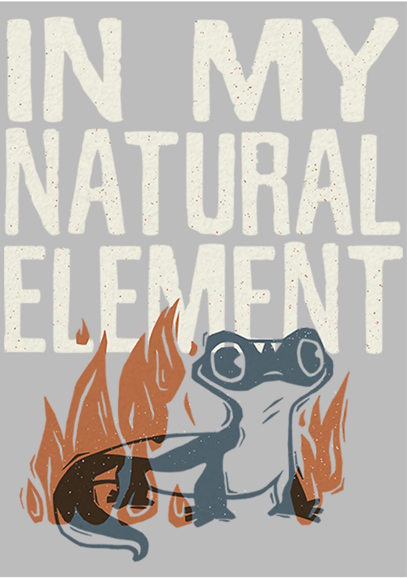 Girls 4-6x Frozen Salamander Woodcut Graphic T-Shirt