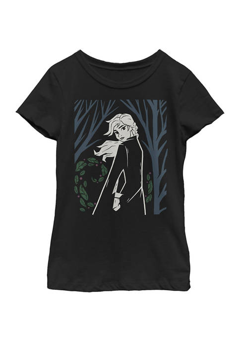 Girls 7-16 Elsa Wooded Graphic T-Shirt