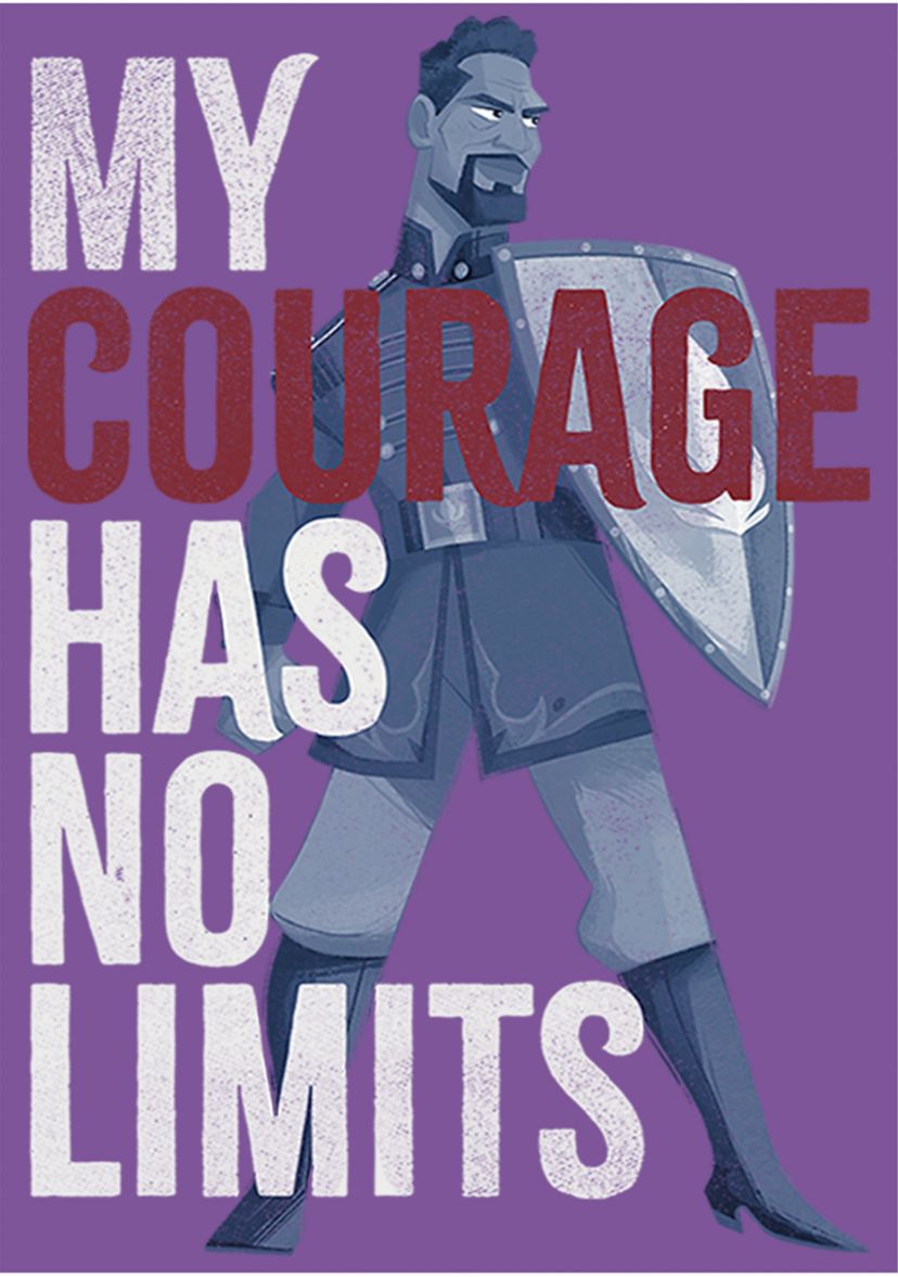 Girls 4-6x Courage Stack Graphic T-Shirt