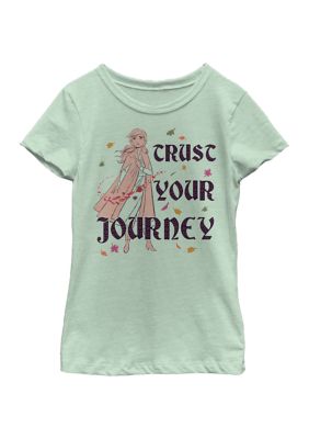 Disney Frozen Girls 7-16 Anna Journey Graphic T-Shirt, Mint, Large