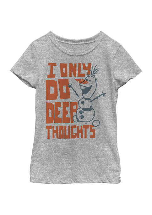 Disney® Frozen Girls 4-6x Deep Thoughts Graphic T-Shirt