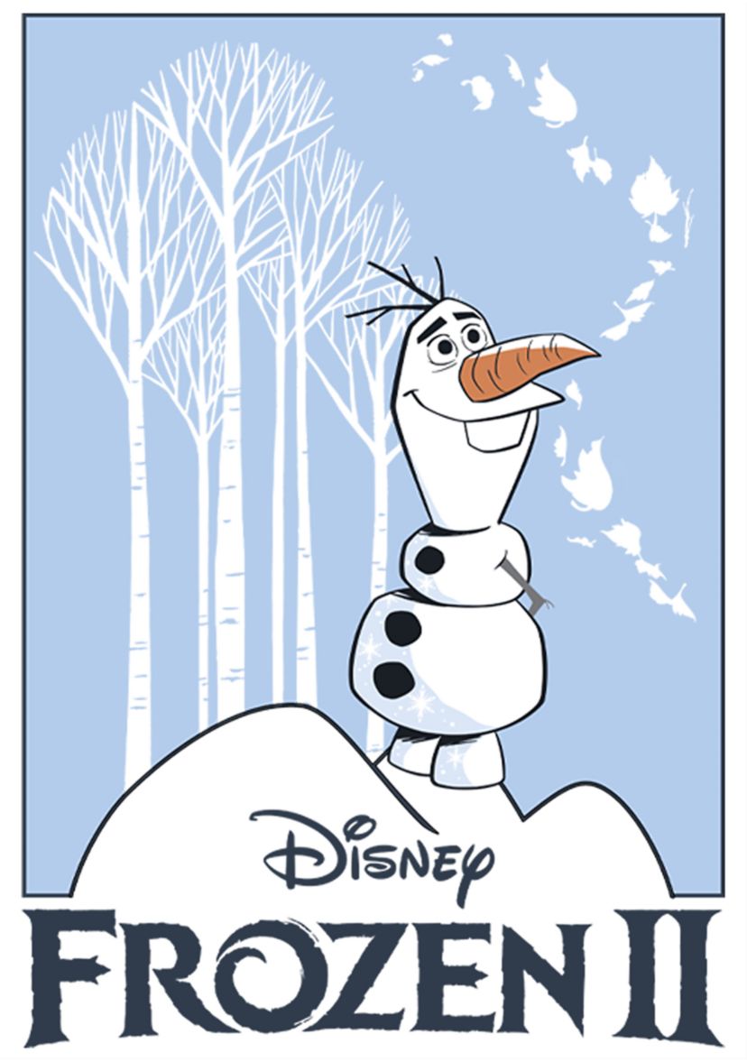 Girls 4-6x  Olaf Cut Out Graphic T-Shirt