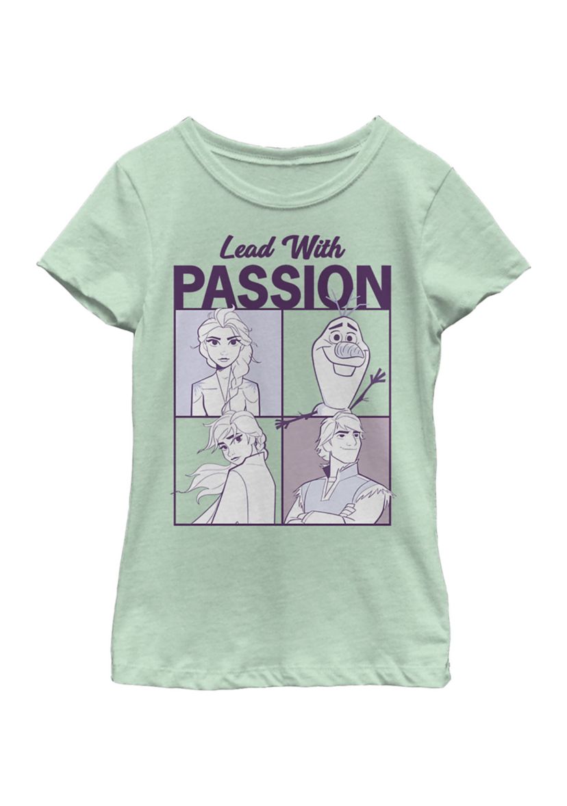 Girls 4-6x Lead With Passion Graphic T-Shirt