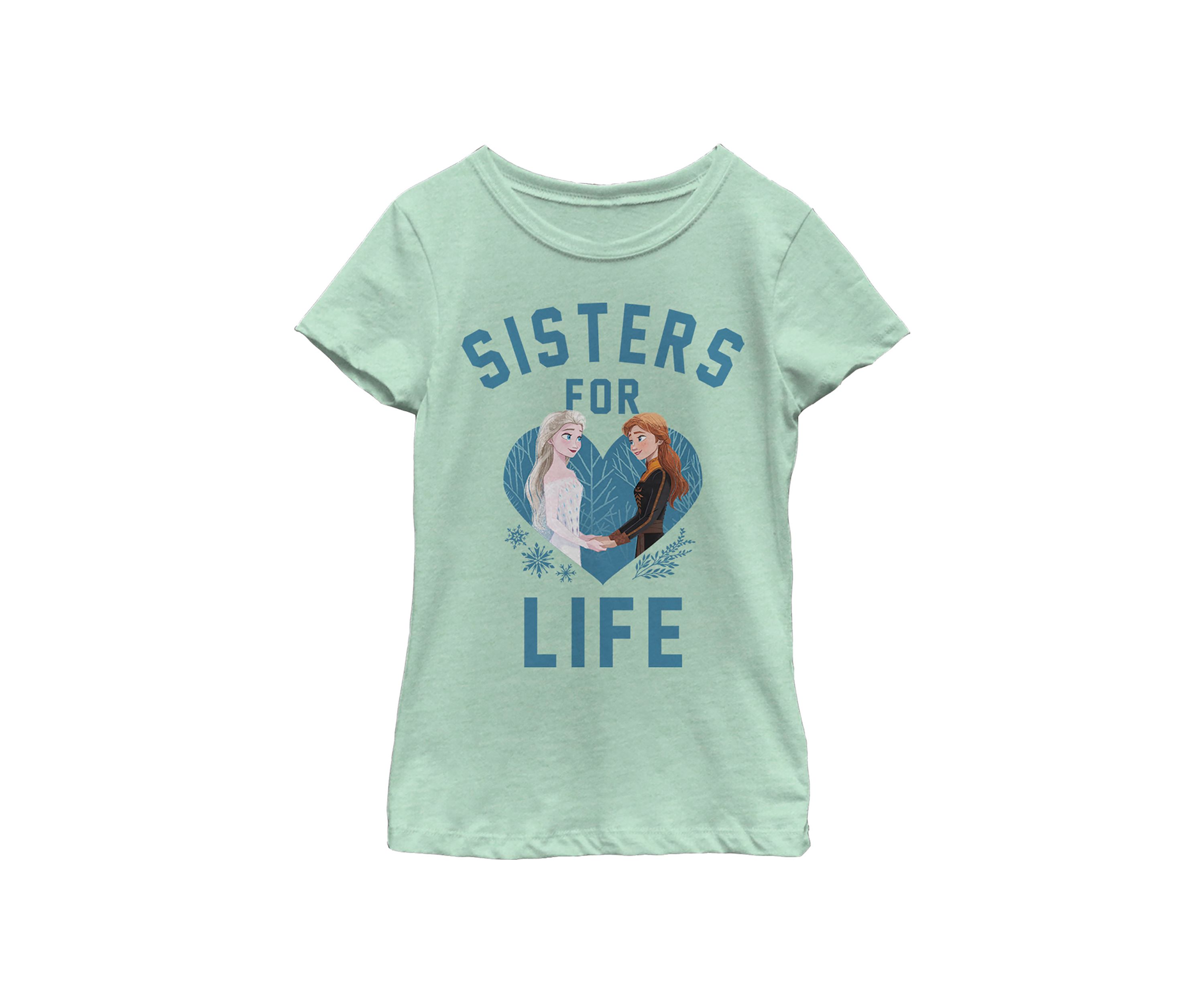 Girls 4-6x Sisters For Life Graphic T-Shirt