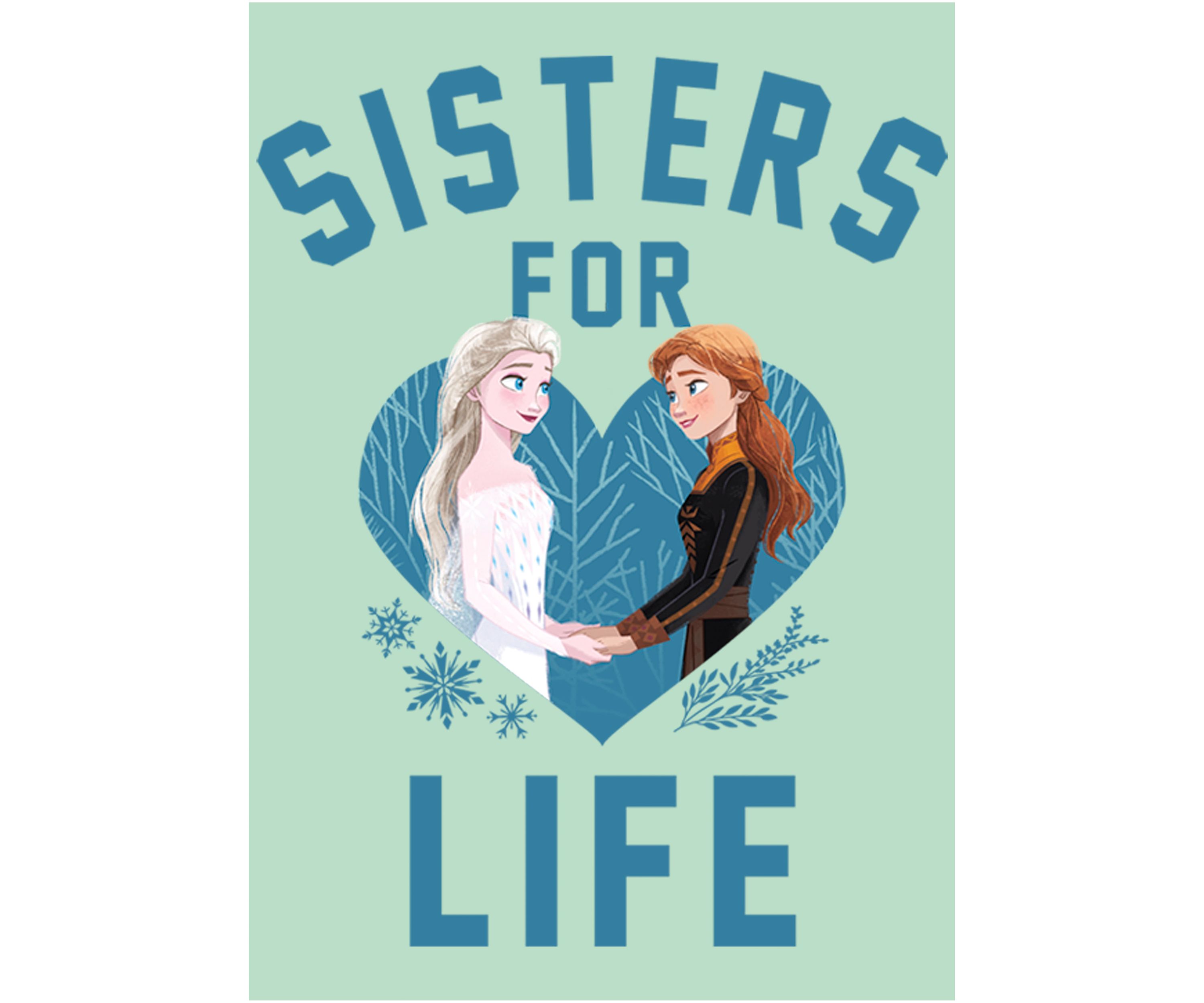 Girls 4-6x Sisters For Life Graphic T-Shirt
