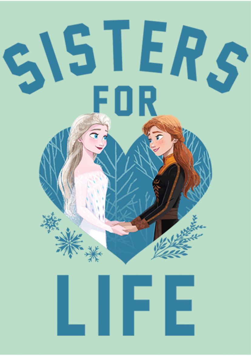 Girls 4-6x Sisters For Life Graphic T-Shirt