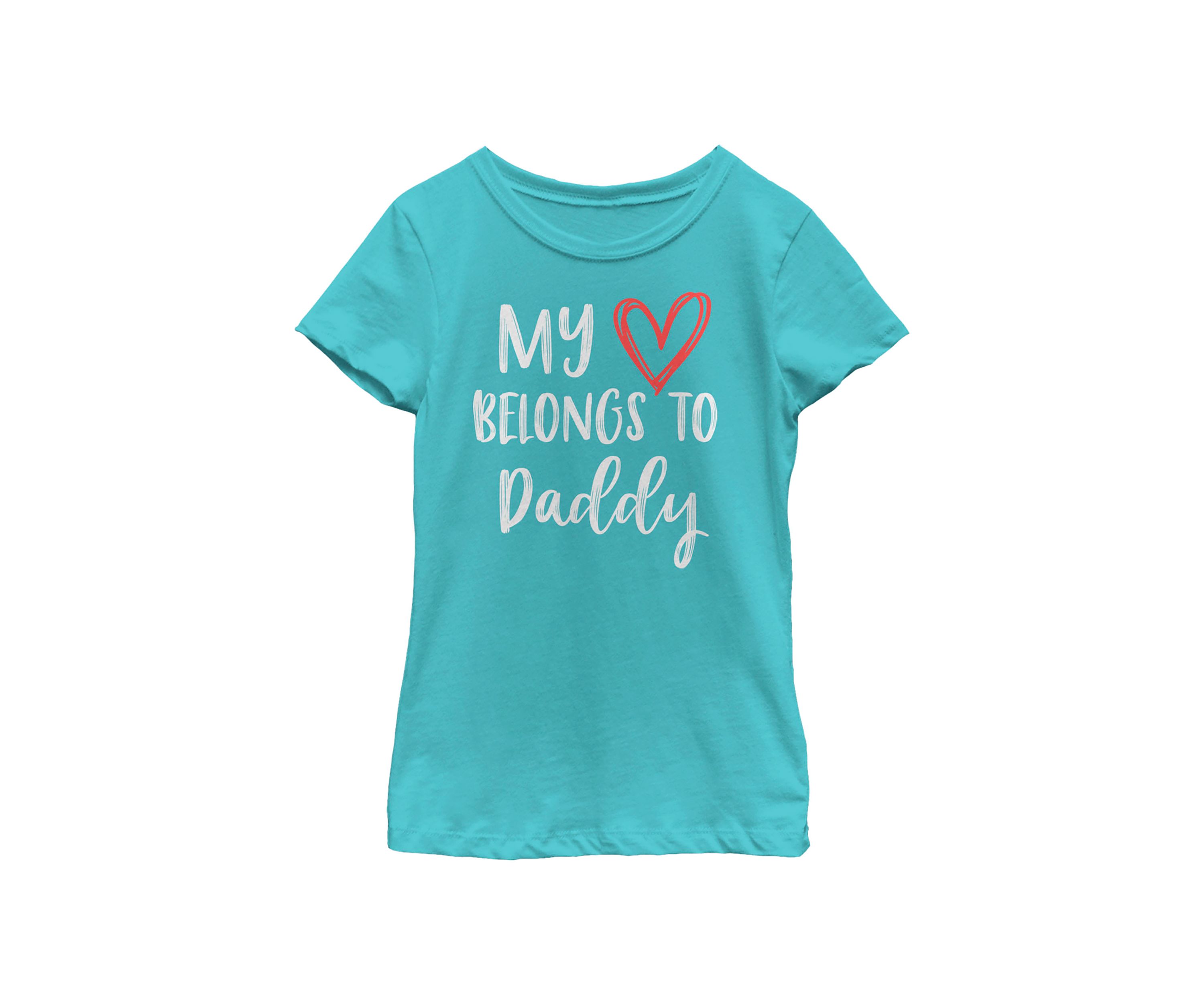 Girls 4-6x Heart Belongs to Daddy T-Shirt