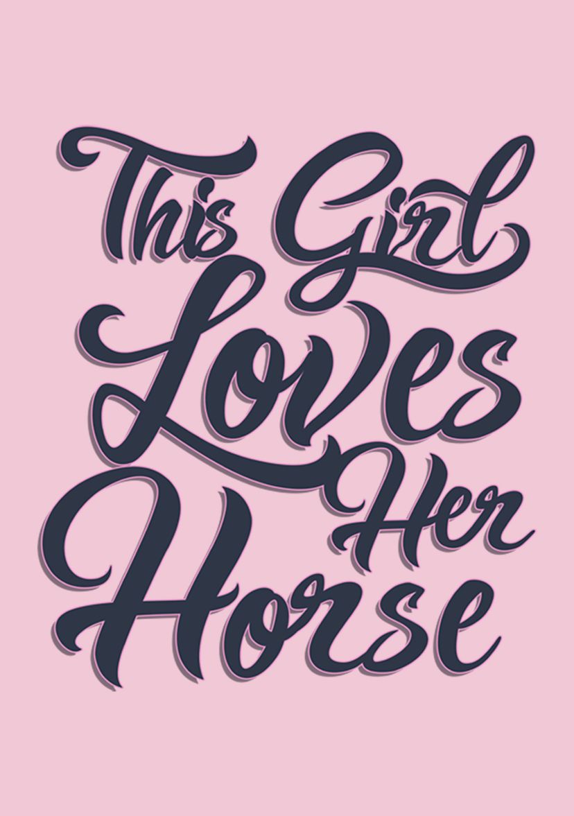 Girls 4-6x Loves Her Horse T-Shirt