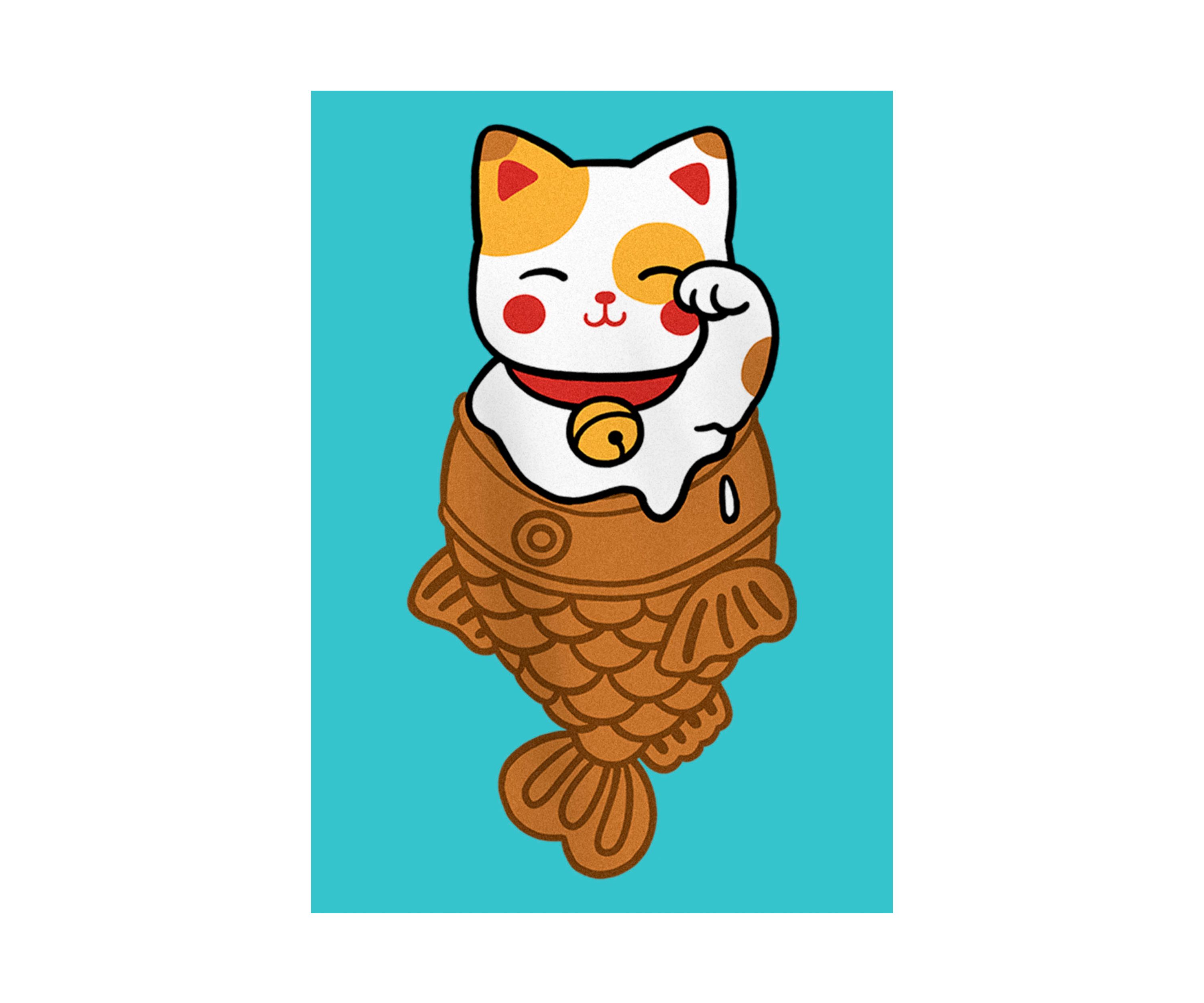 Taiyaki Icecat Graphic T-Shirt