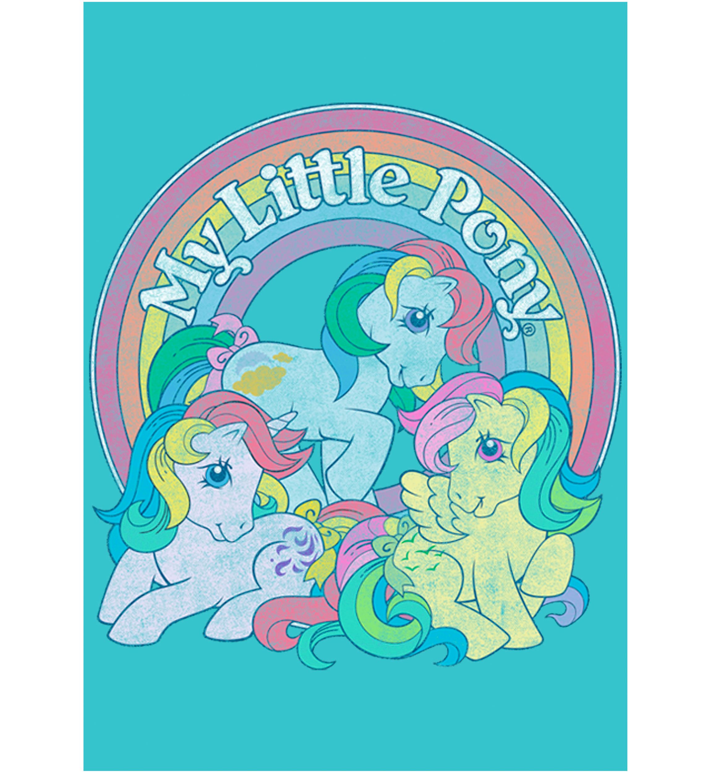 Girls 4-6x Retro Ponies Top