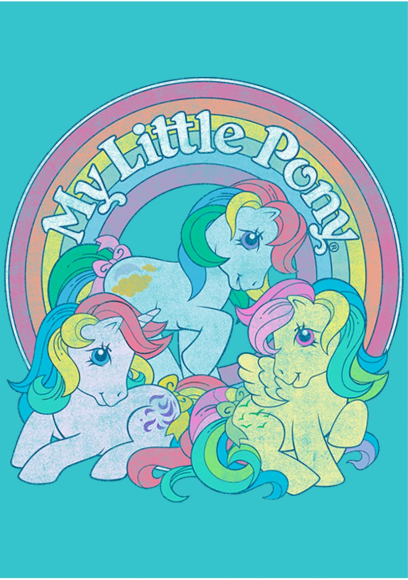 Girls 4-6x Retro Ponies Top