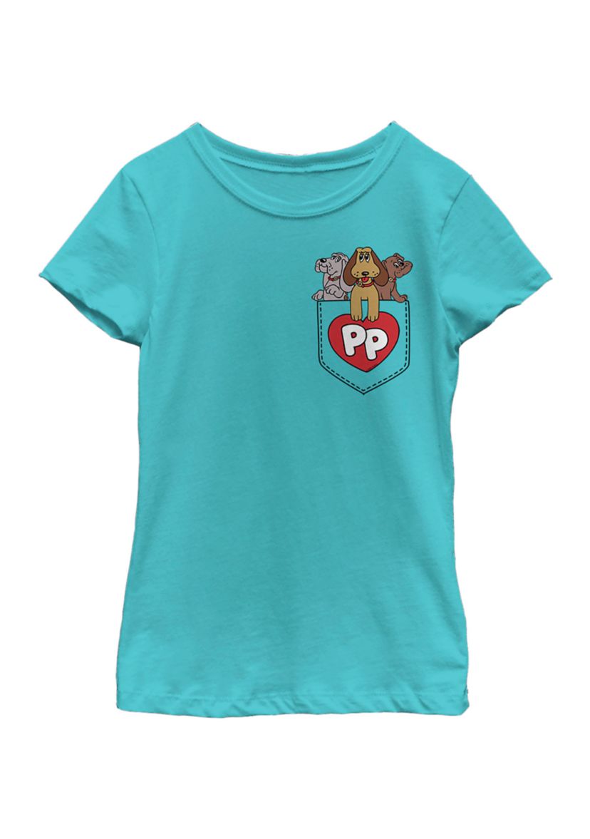 Girls 4-6x Puppy Pocket Graphic T-Shirt 