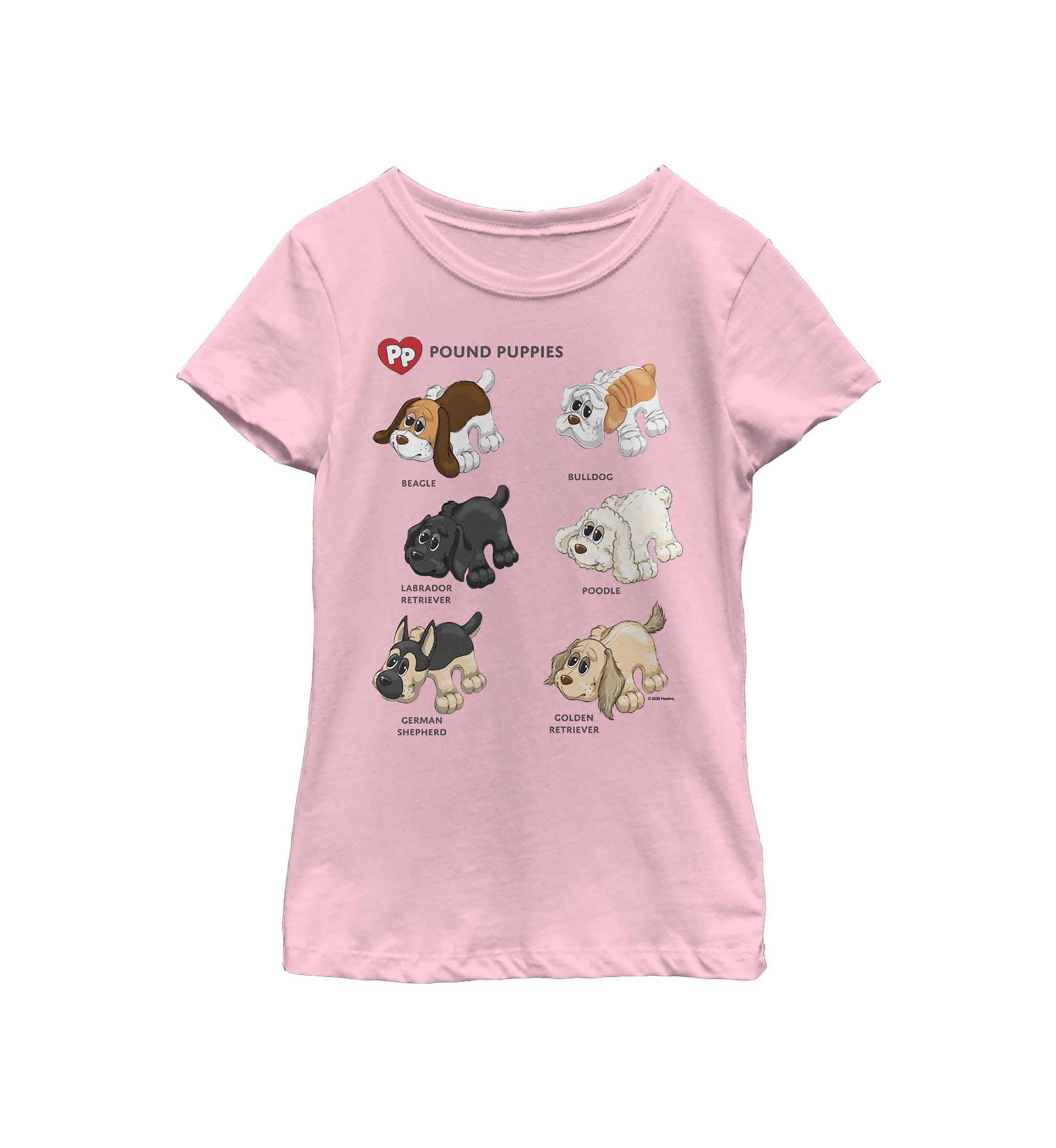 Girls 4-6x Puppy Types Graphic T-Shirt