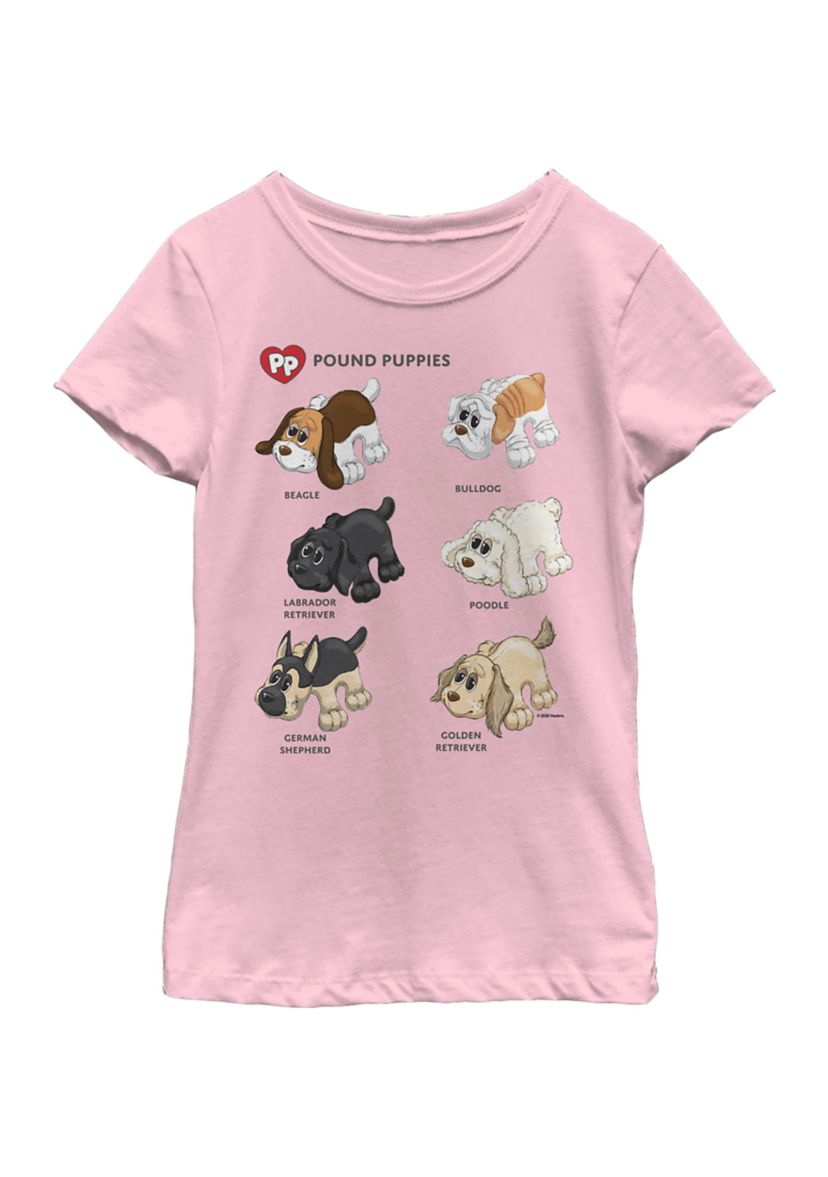 Girls 4-6x Puppy Types Graphic T-Shirt