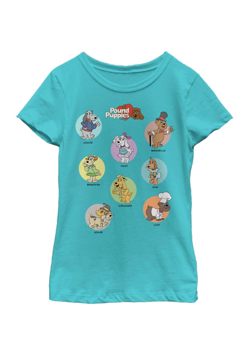 Girls 4-6x Cool and Pups Graphic T-Shirt