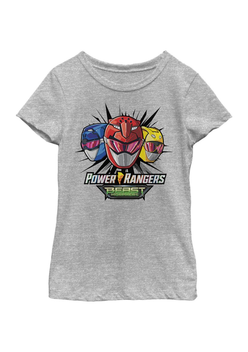 Girls 4-6x Beast Morphers Helmets Graphic T-Shirt