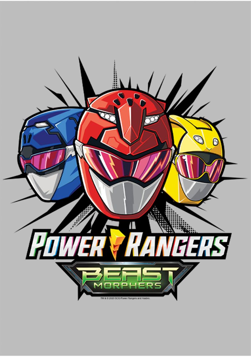 Girls 4-6x Beast Morphers Helmets Graphic T-Shirt