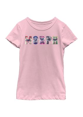 Power Rangers Girls 4-6x Morph Crew Graphic T-Shirt, Pink, XS