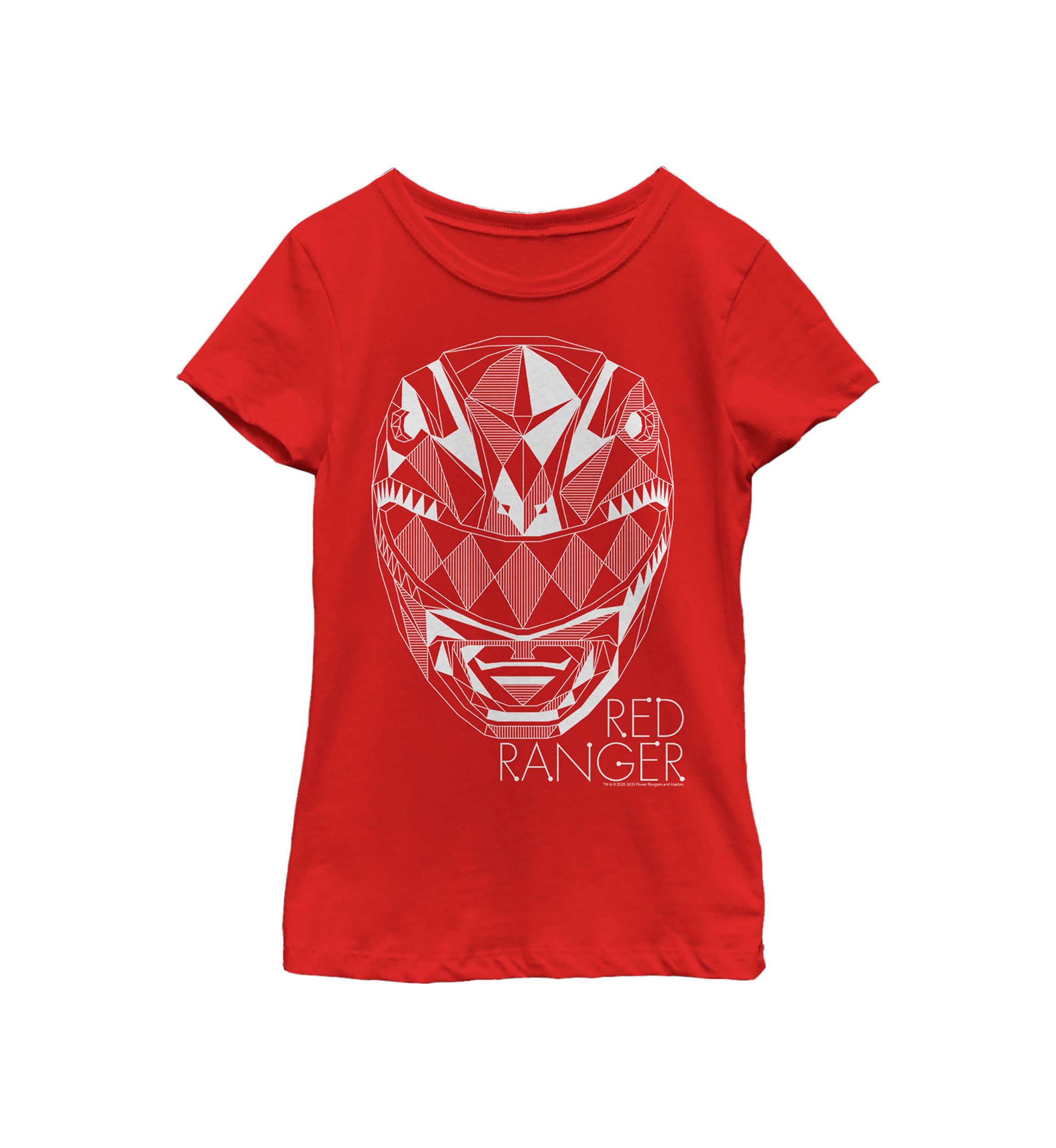 Girls 4-6x Red Ranger Lines Graphic T-Shirt