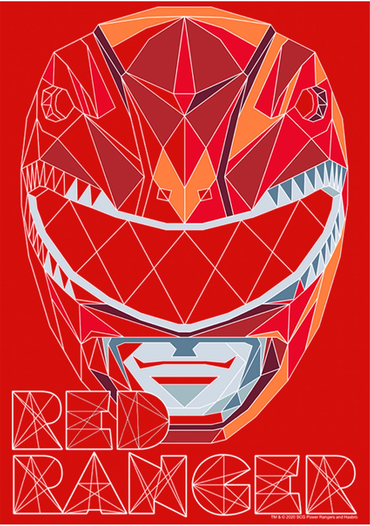 Girls 4-6x Red Ranger Poly Graphic T-Shirt