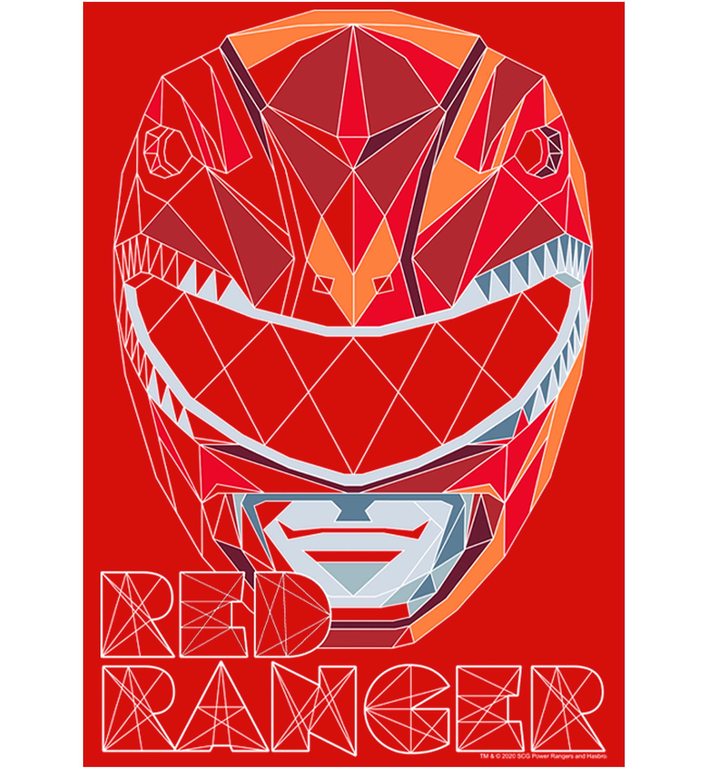 Girls 4-6x Red Ranger Poly Graphic T-Shirt