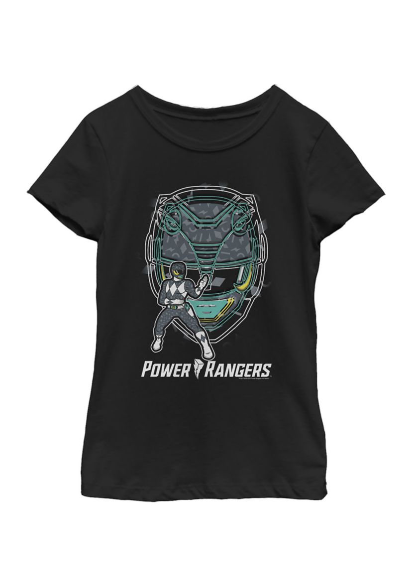 Girls 4-6x Black Ranger Hero Graphic T-Shirt