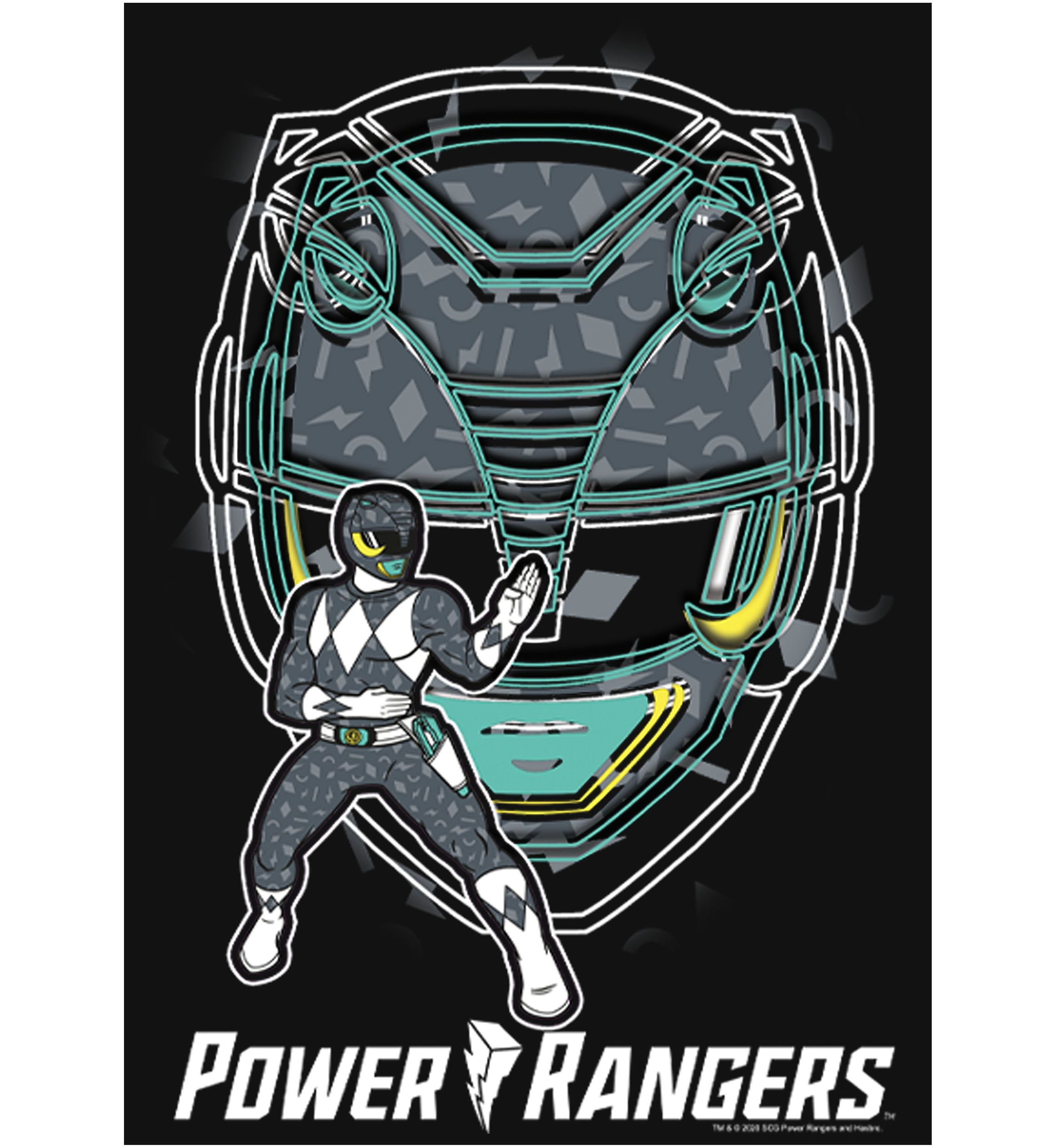 Girls 4-6x Black Ranger Hero Graphic T-Shirt