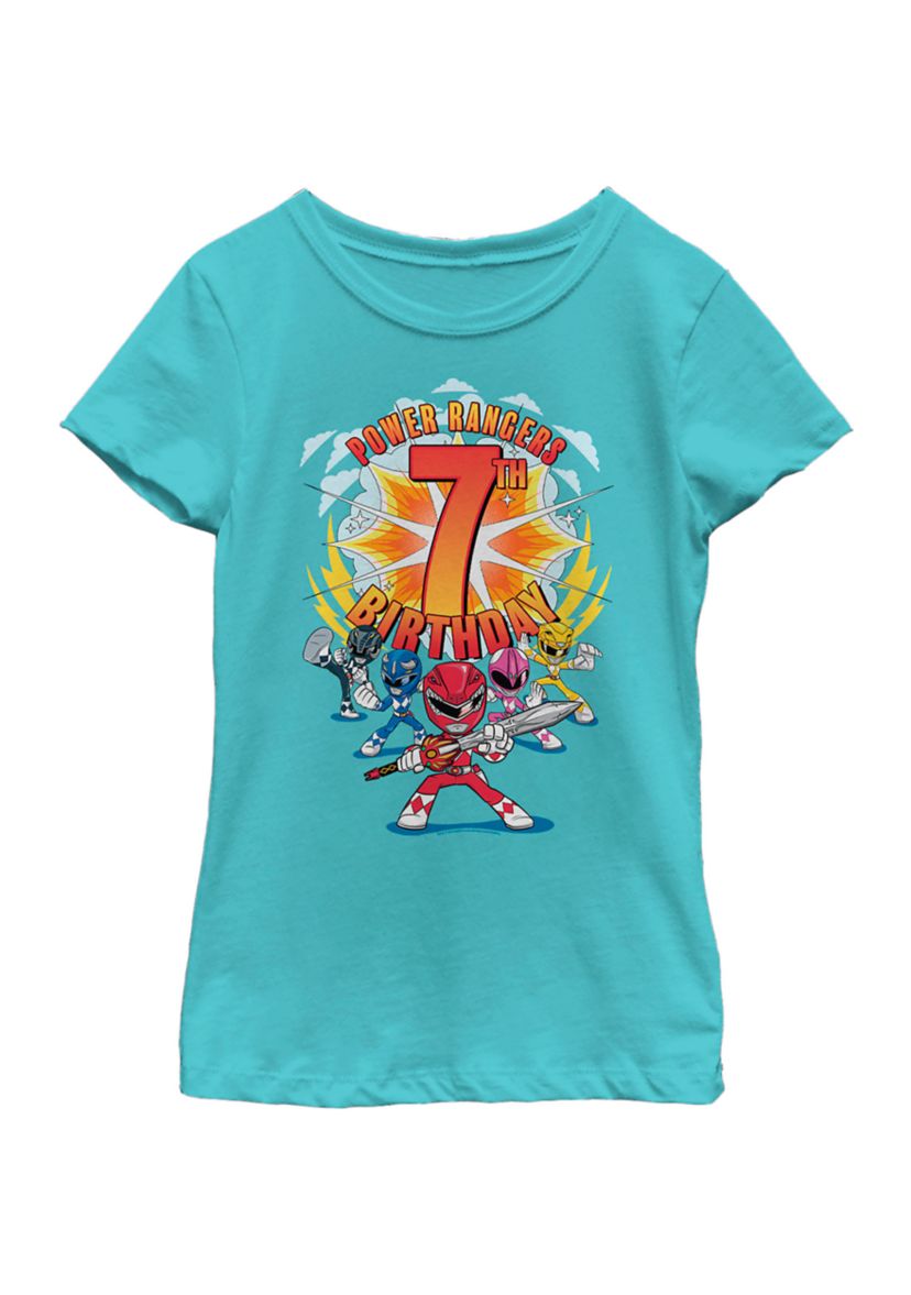Girls 4-6x 7th Birthday Graphic T-Shirt