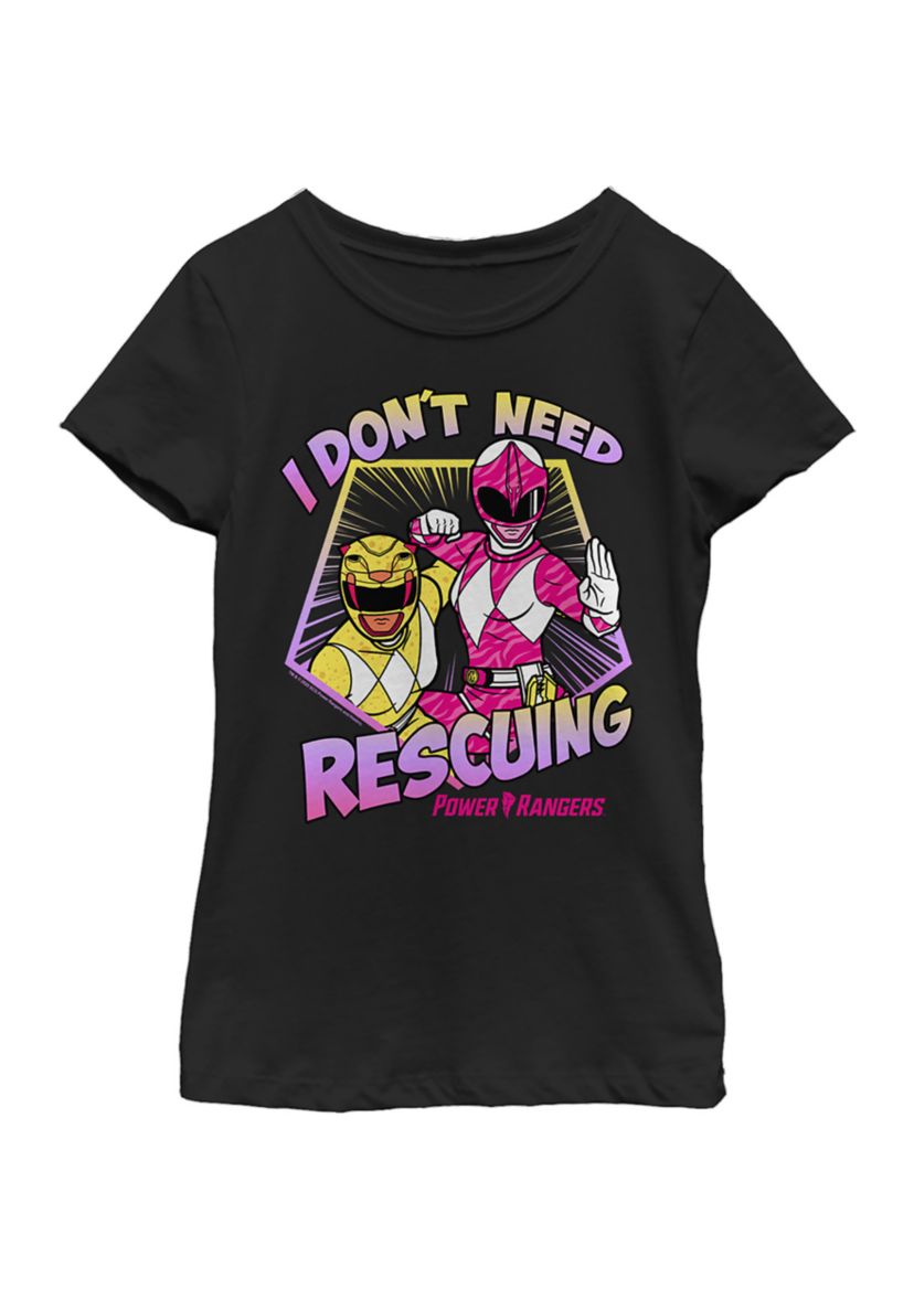 Girls 4-6x No Rescue Needed Graphic T-Shirt