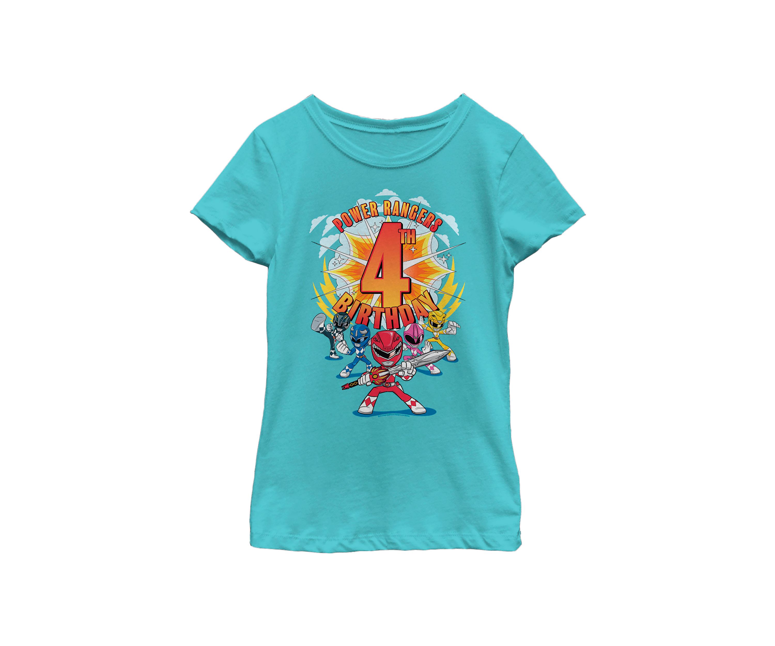 Girls 4-6x 4th Birthday Graphic T-Shirt