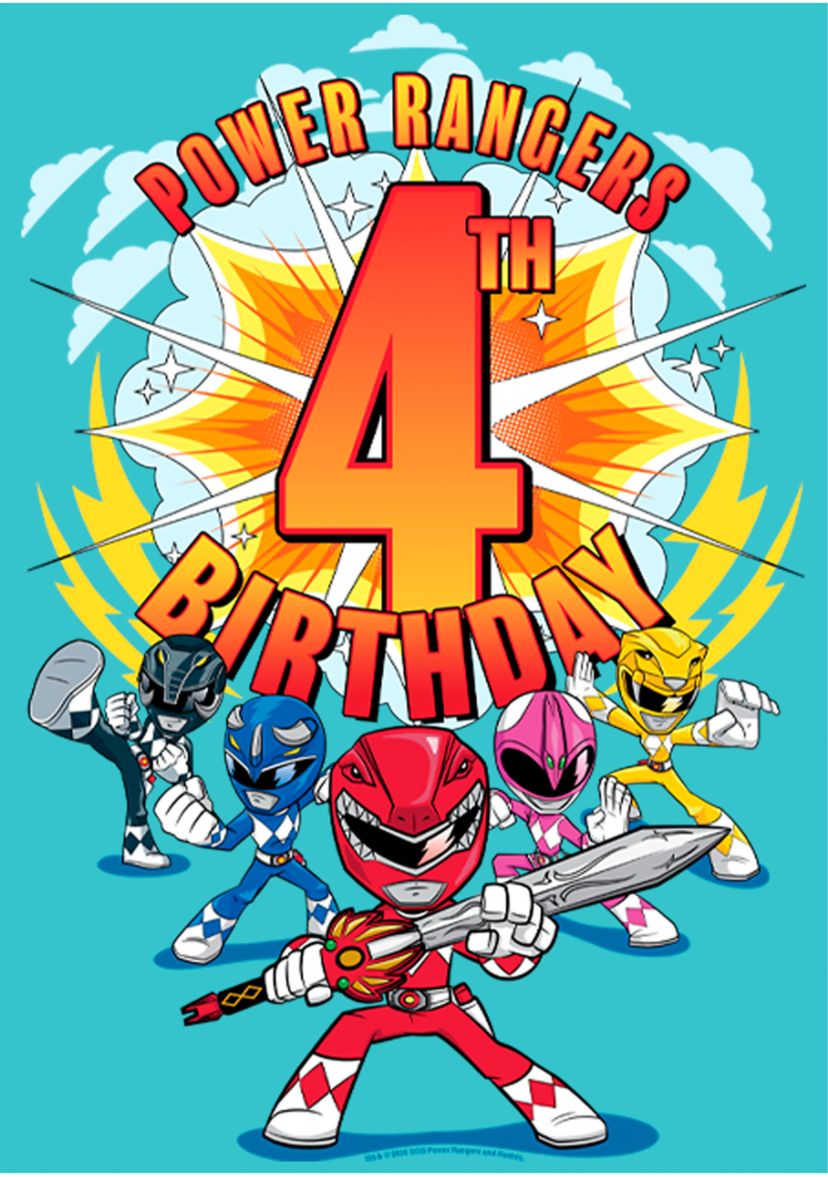 Girls 4-6x 4th Birthday Graphic T-Shirt