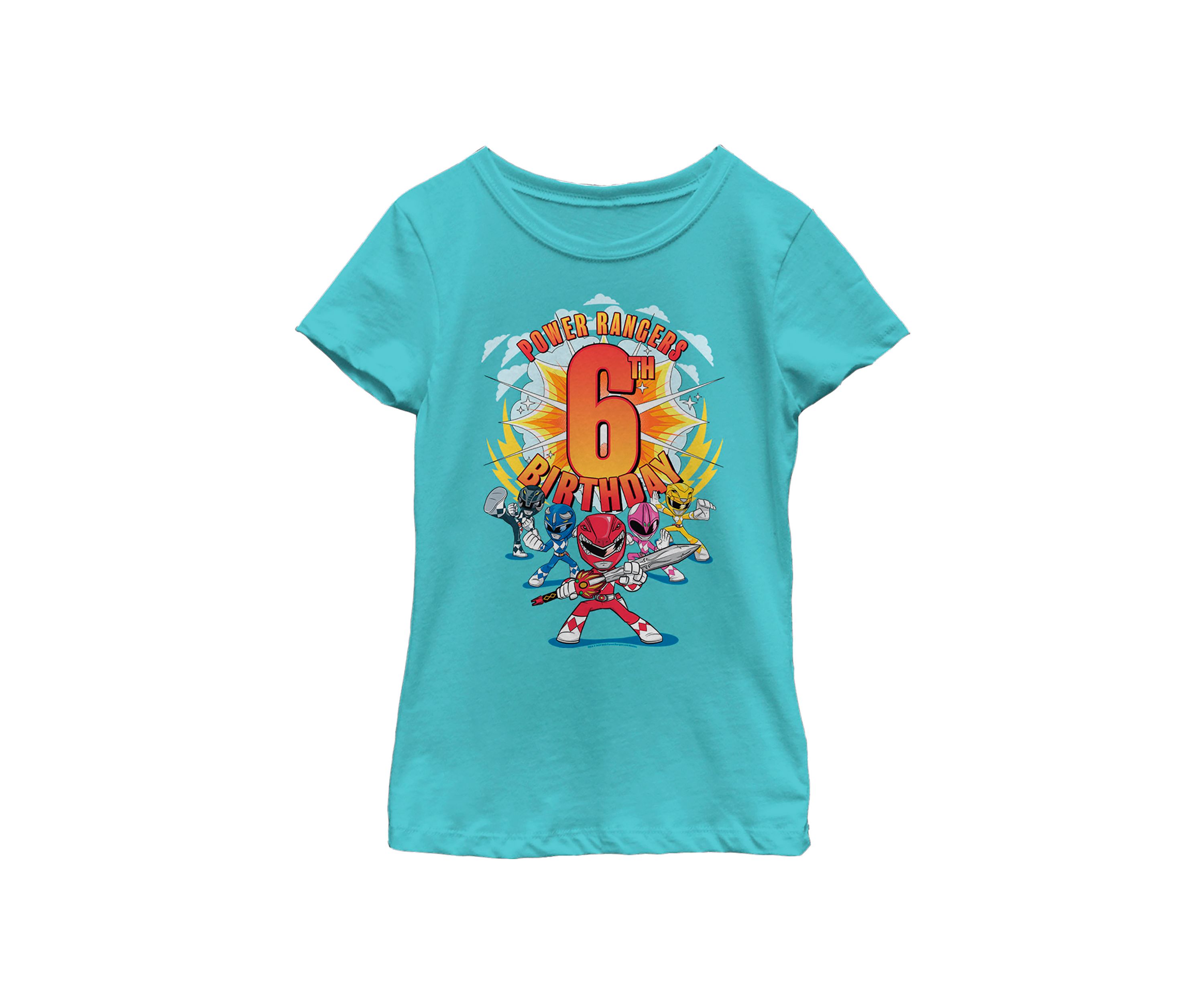 Girls 4-6x 6th Birthday Graphic T-Shirt