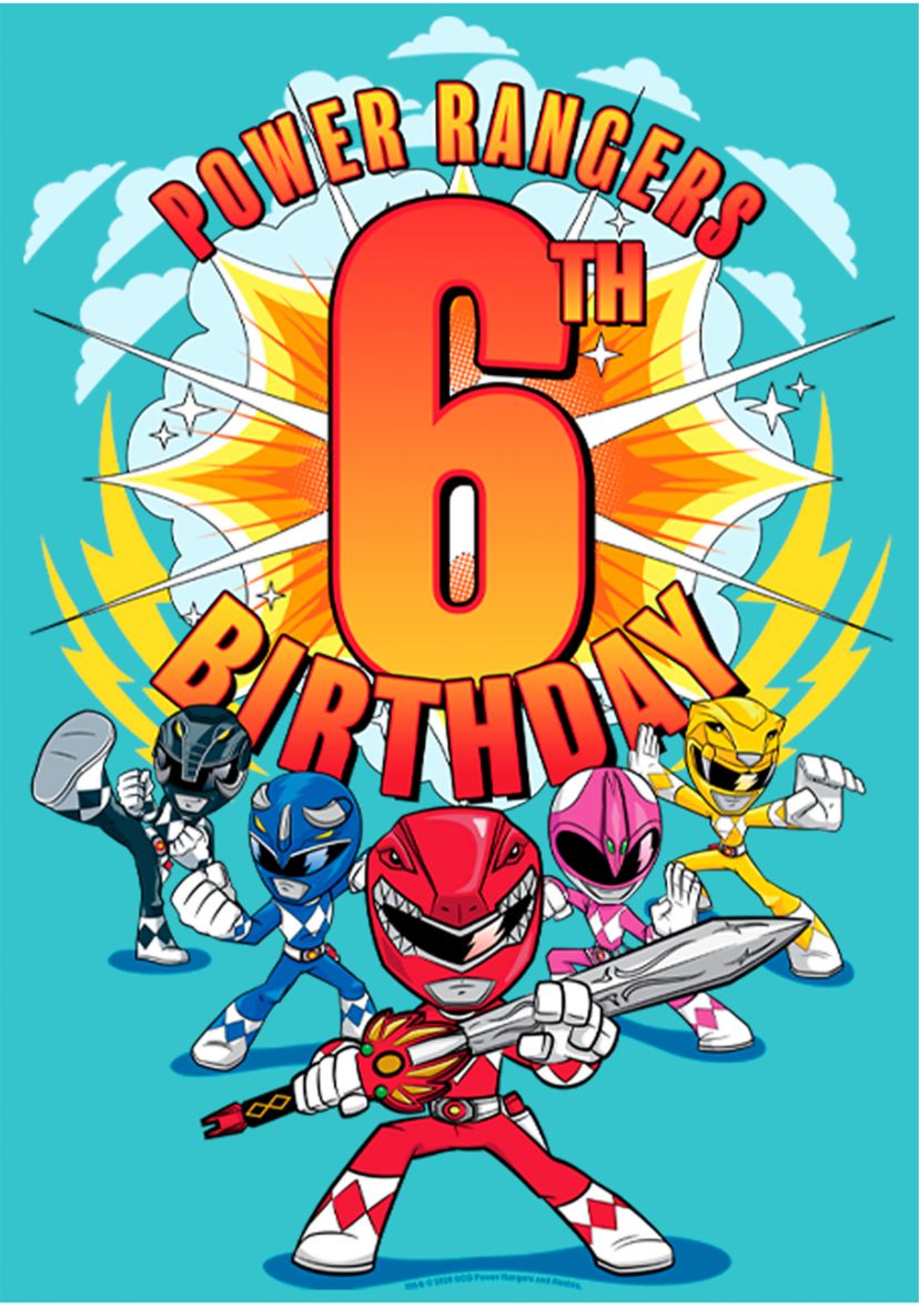 Girls 4-6x 6th Birthday Graphic T-Shirt
