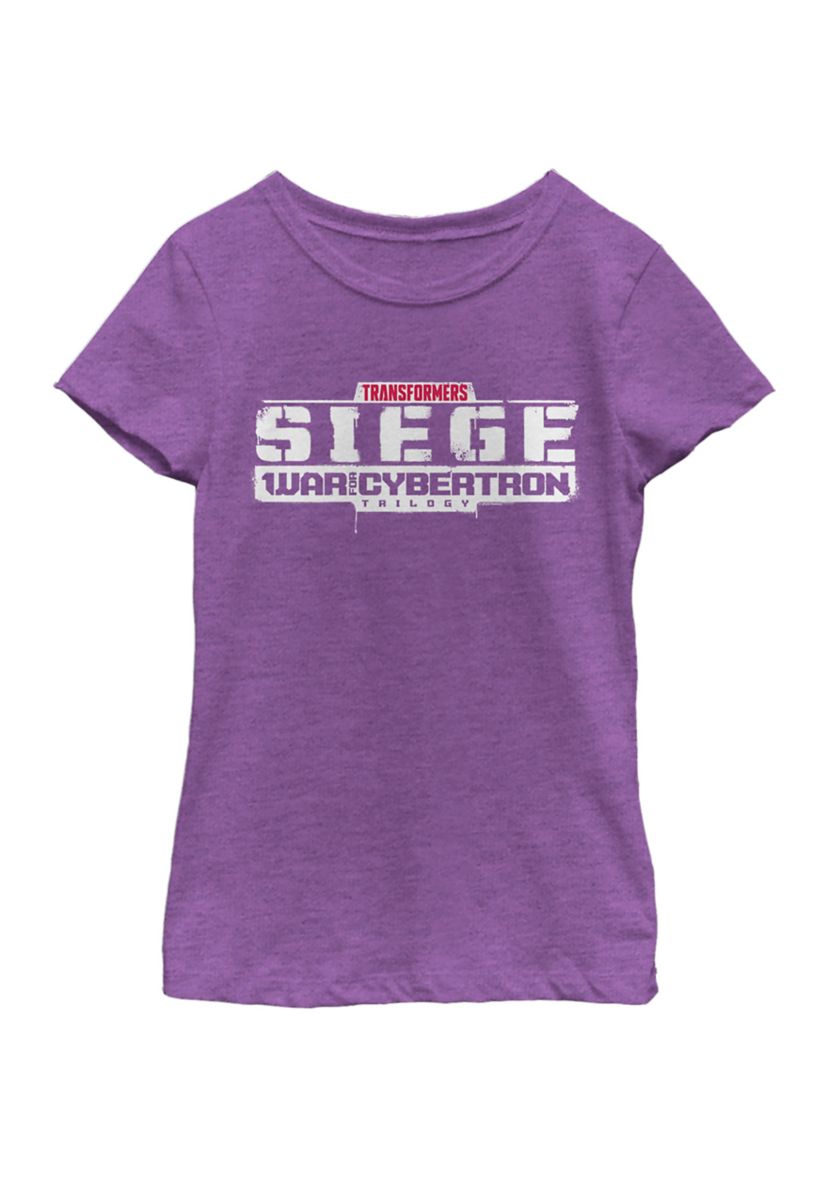 Girls 4-6x  Siege Cybertron Logo Graphic T-Shirt