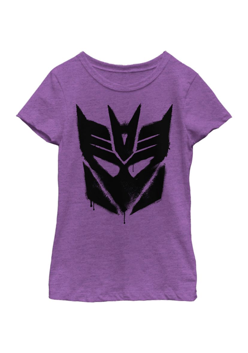 Girls 4-6x  Decepticon Graffiti Logo Graphic T-Shirt