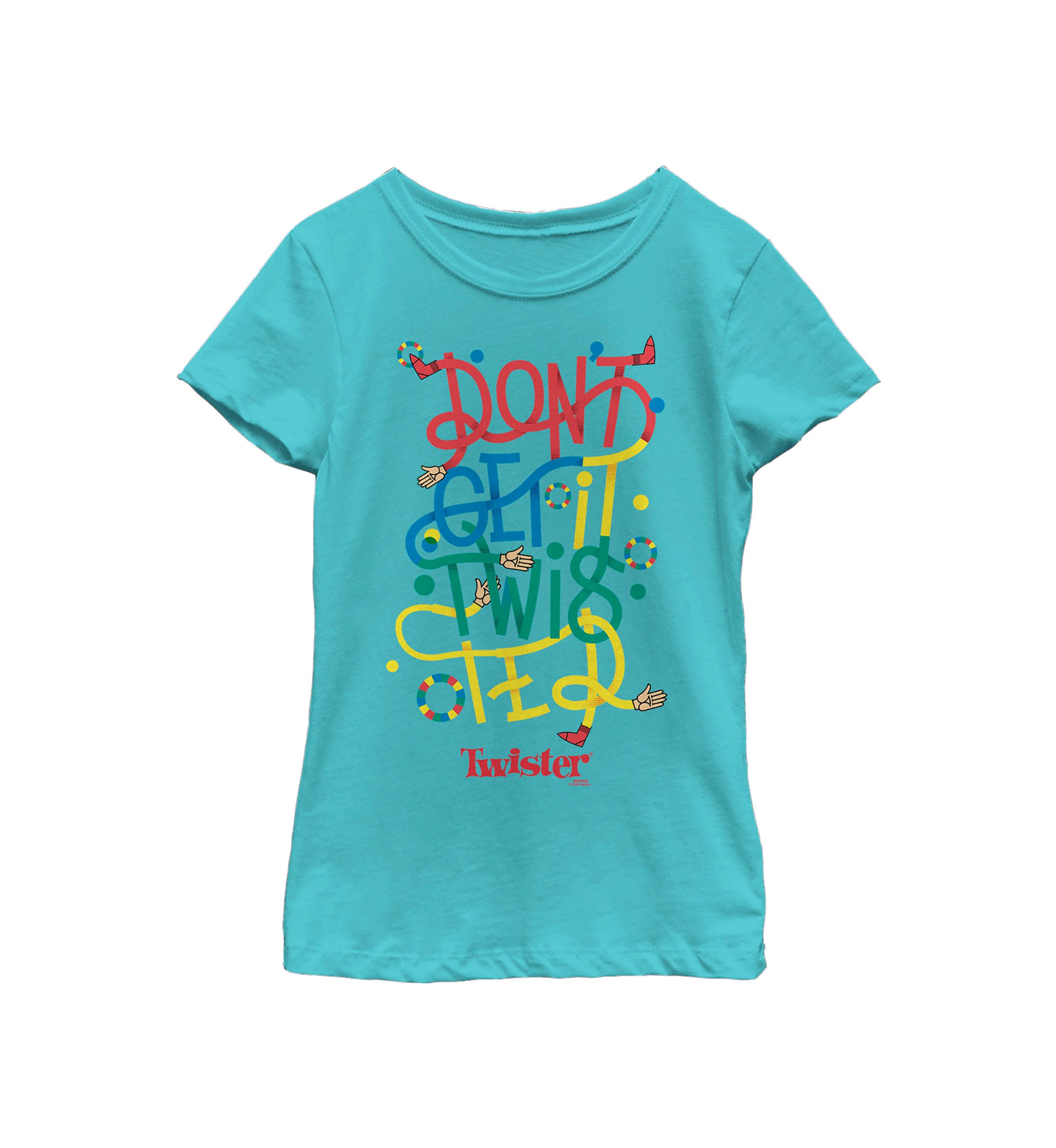 Girls 4-6x Twisted Text Stack Graphic T-Shirt