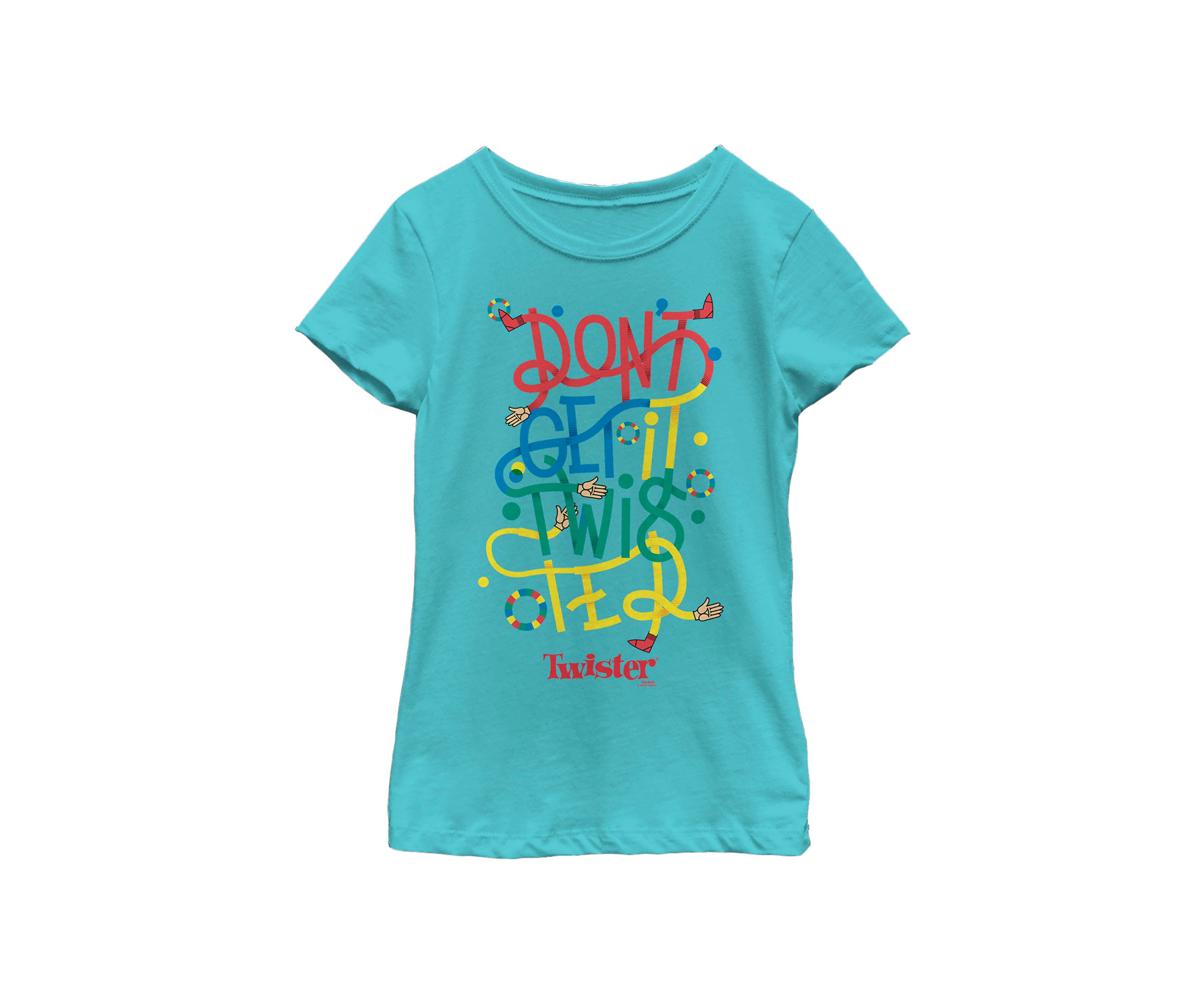 Girls 4-6x Twisted Text Stack Graphic T-Shirt