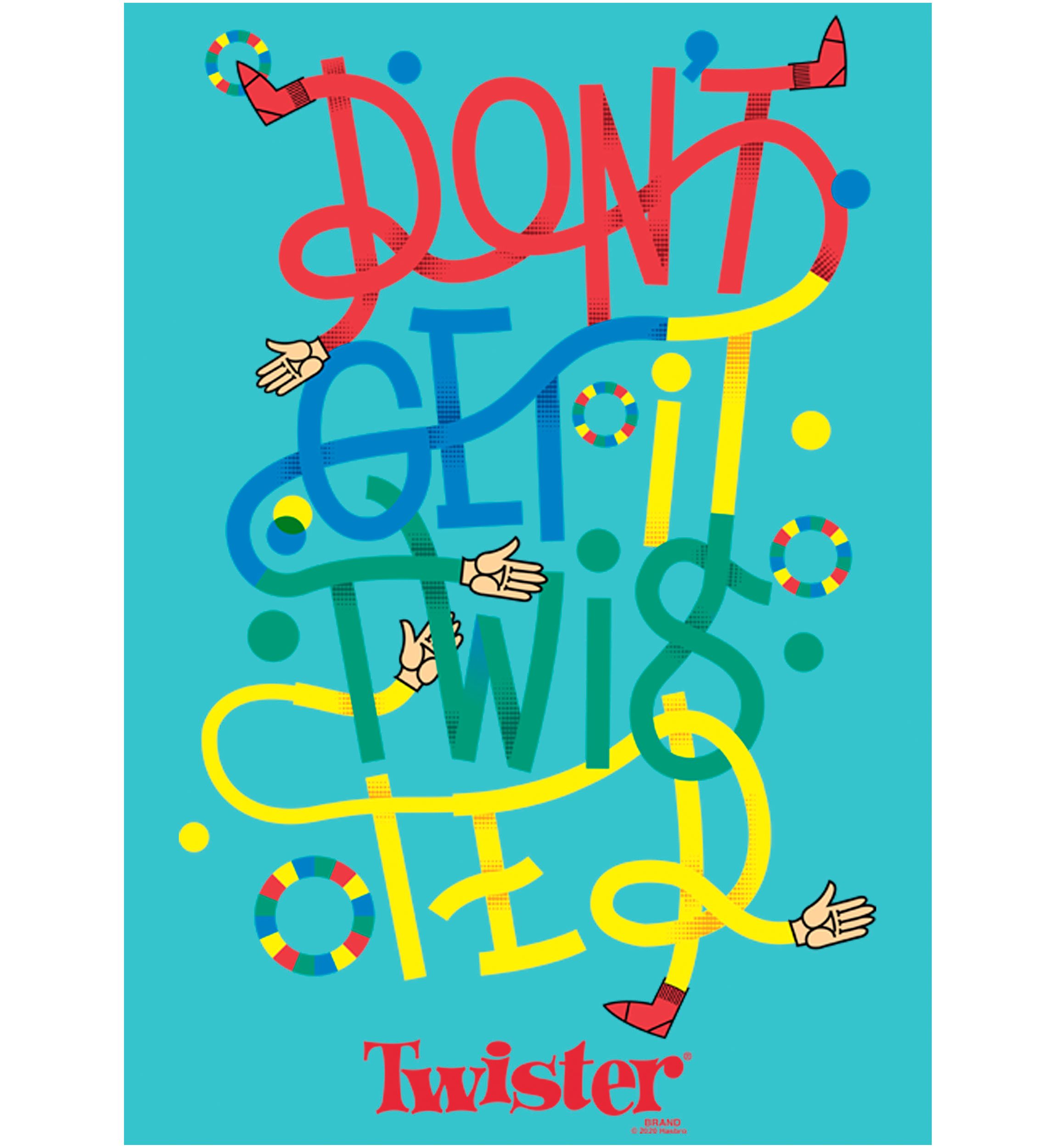 Girls 4-6x Twisted Text Stack Graphic T-Shirt
