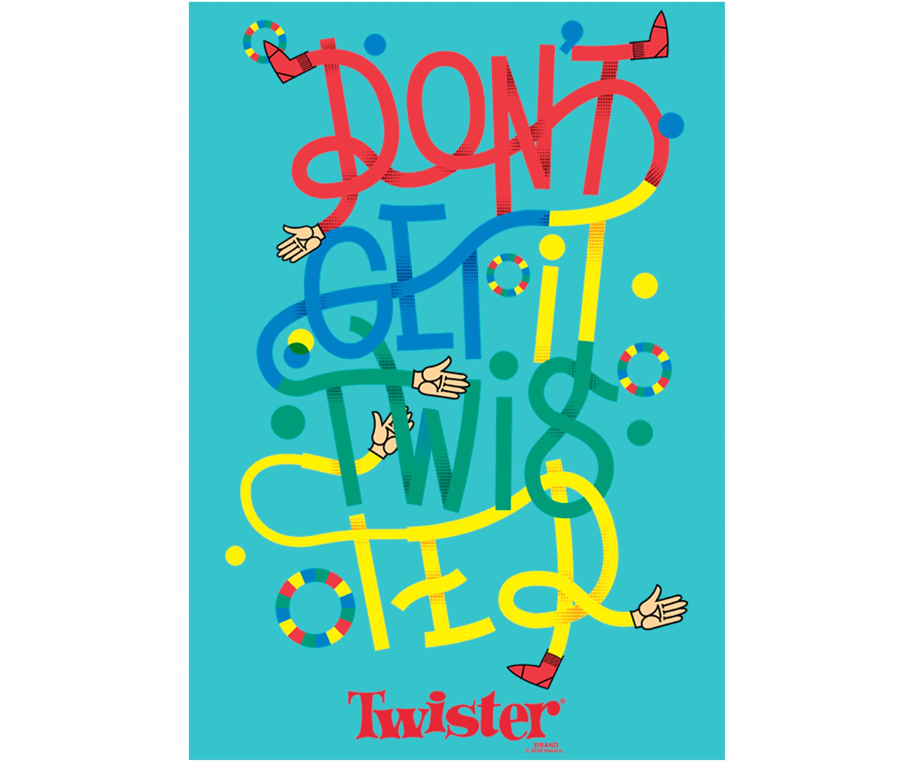 Girls 4-6x Twisted Text Stack Graphic T-Shirt
