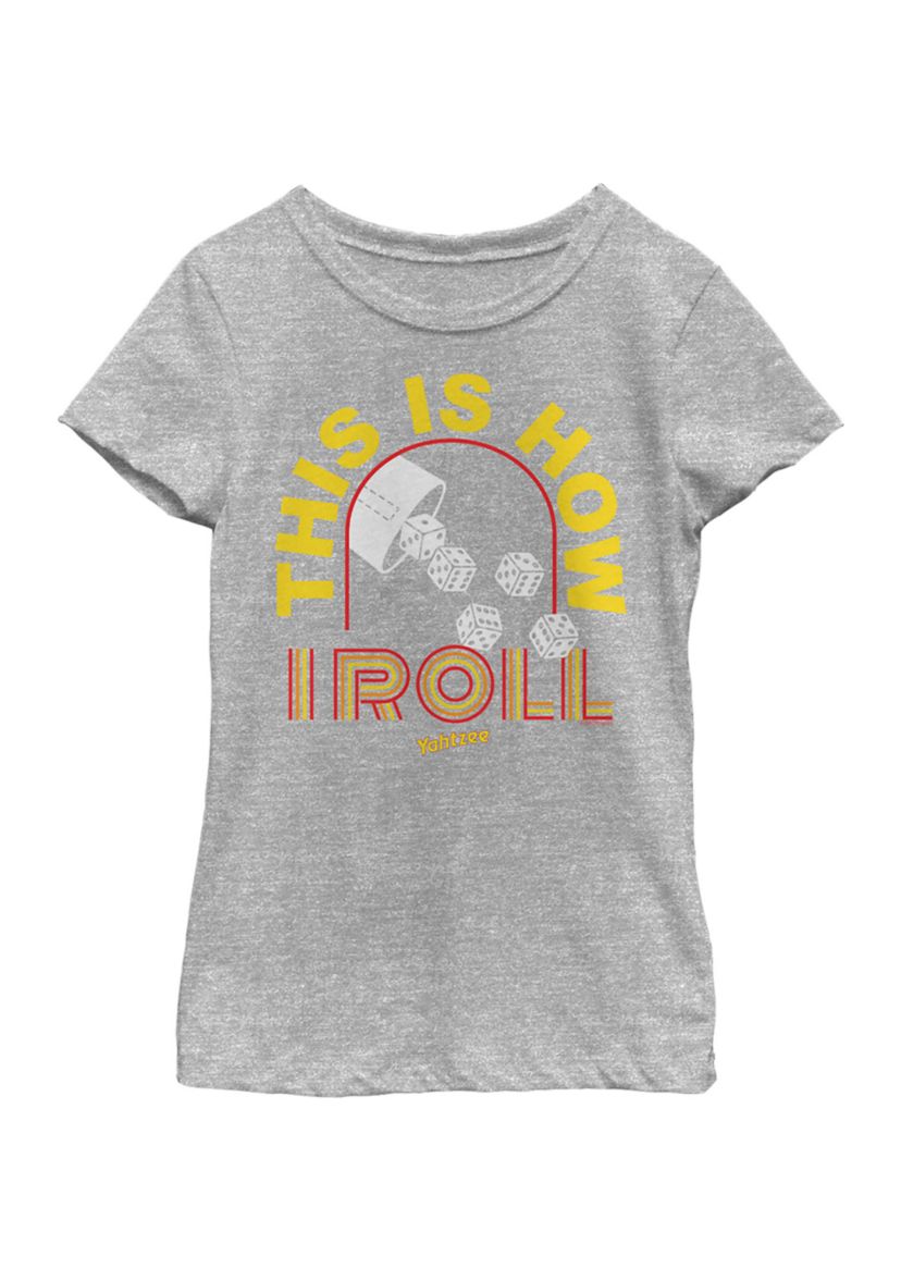 Girls 4-6x How I Roll Graphic T-Shirt