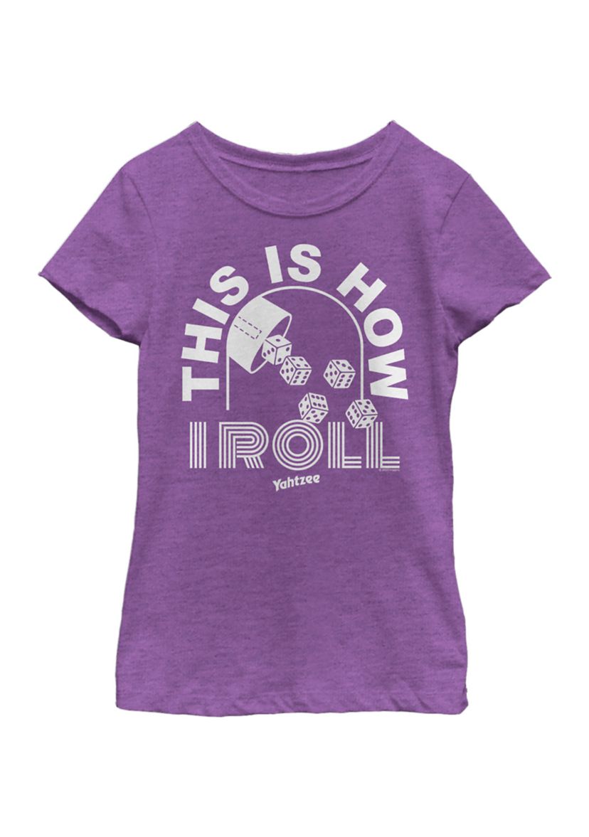 Girls 4-6x How I Roll Graphic T-Shirt