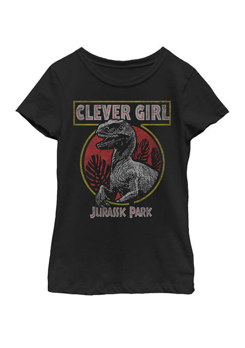 Jurassic Park Girls Retro Raptor Clever Short Sleeve