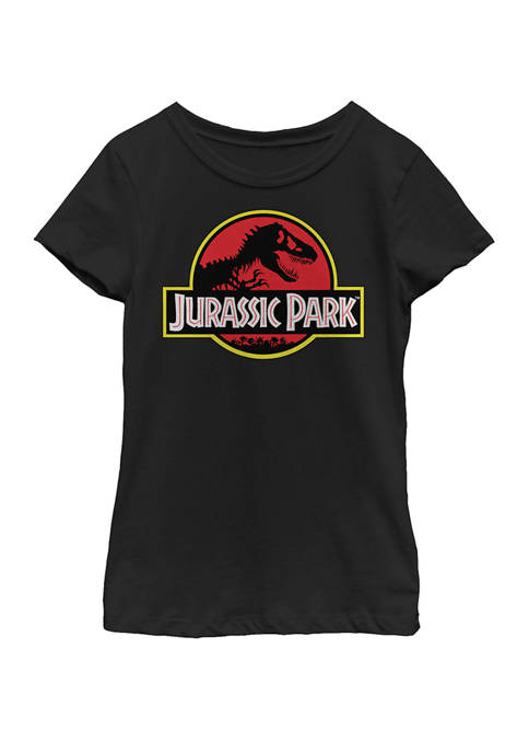 Jurassic Park Girls Distressed Original Park Logo Short
