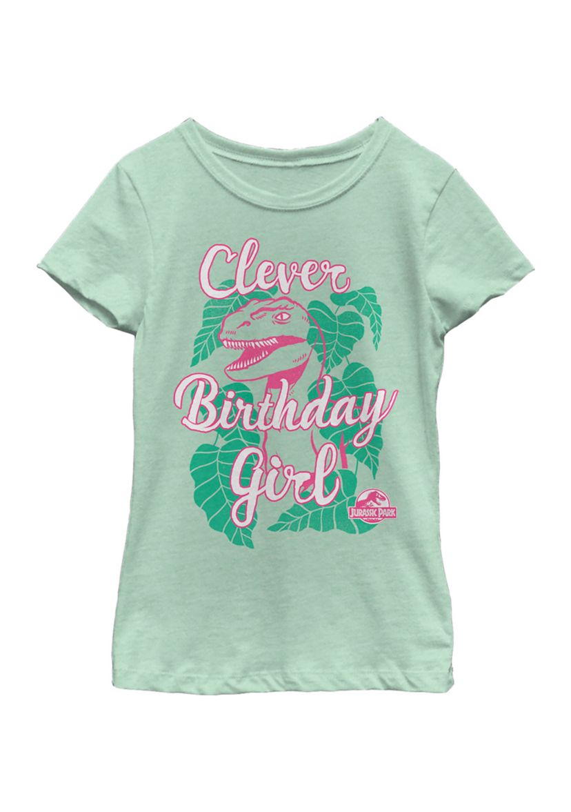 Girls 46x Jurassic Park CleverBirthday Girl Graphic Top