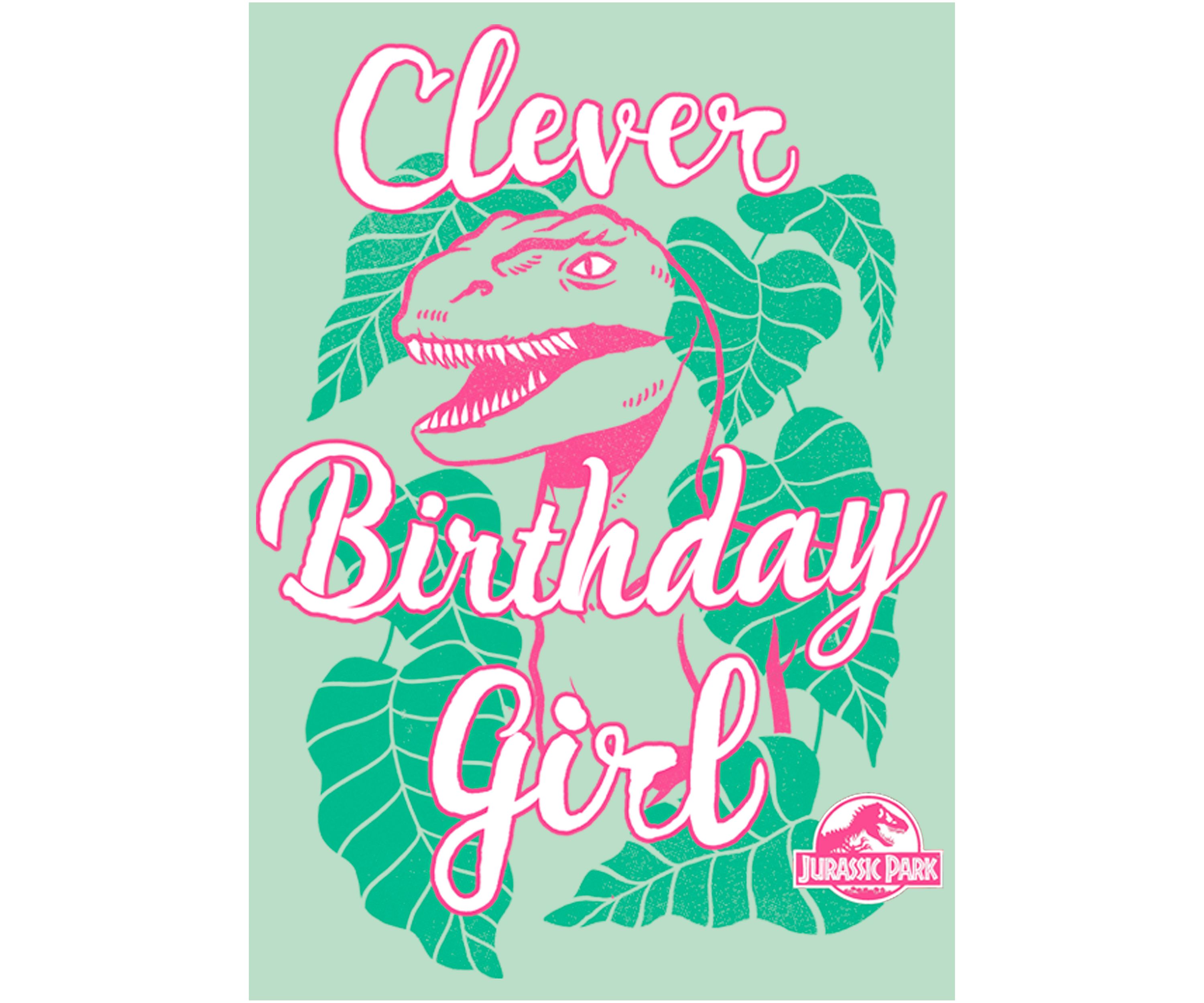 Girls 46x Jurassic Park CleverBirthday Girl Graphic Top