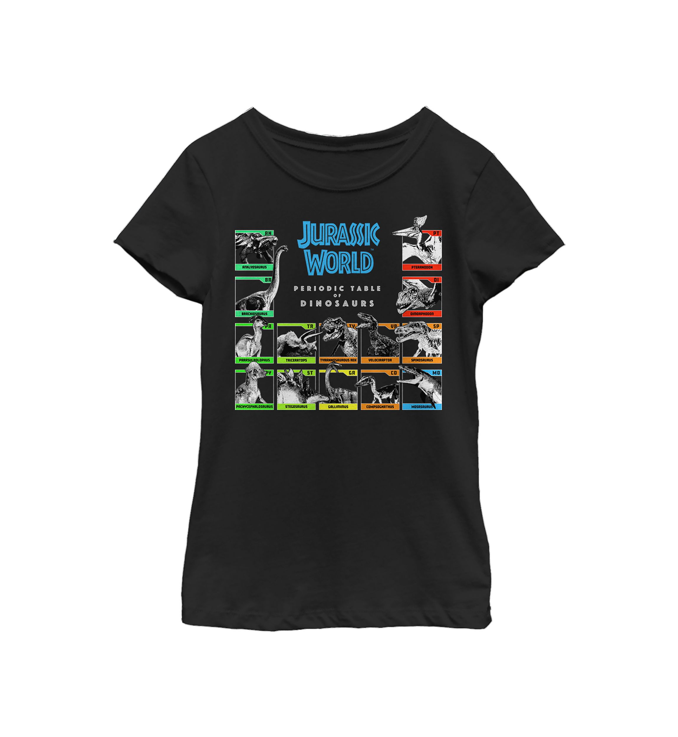 Girls 4-6x Periodic Dinos Graphic T-Shirt