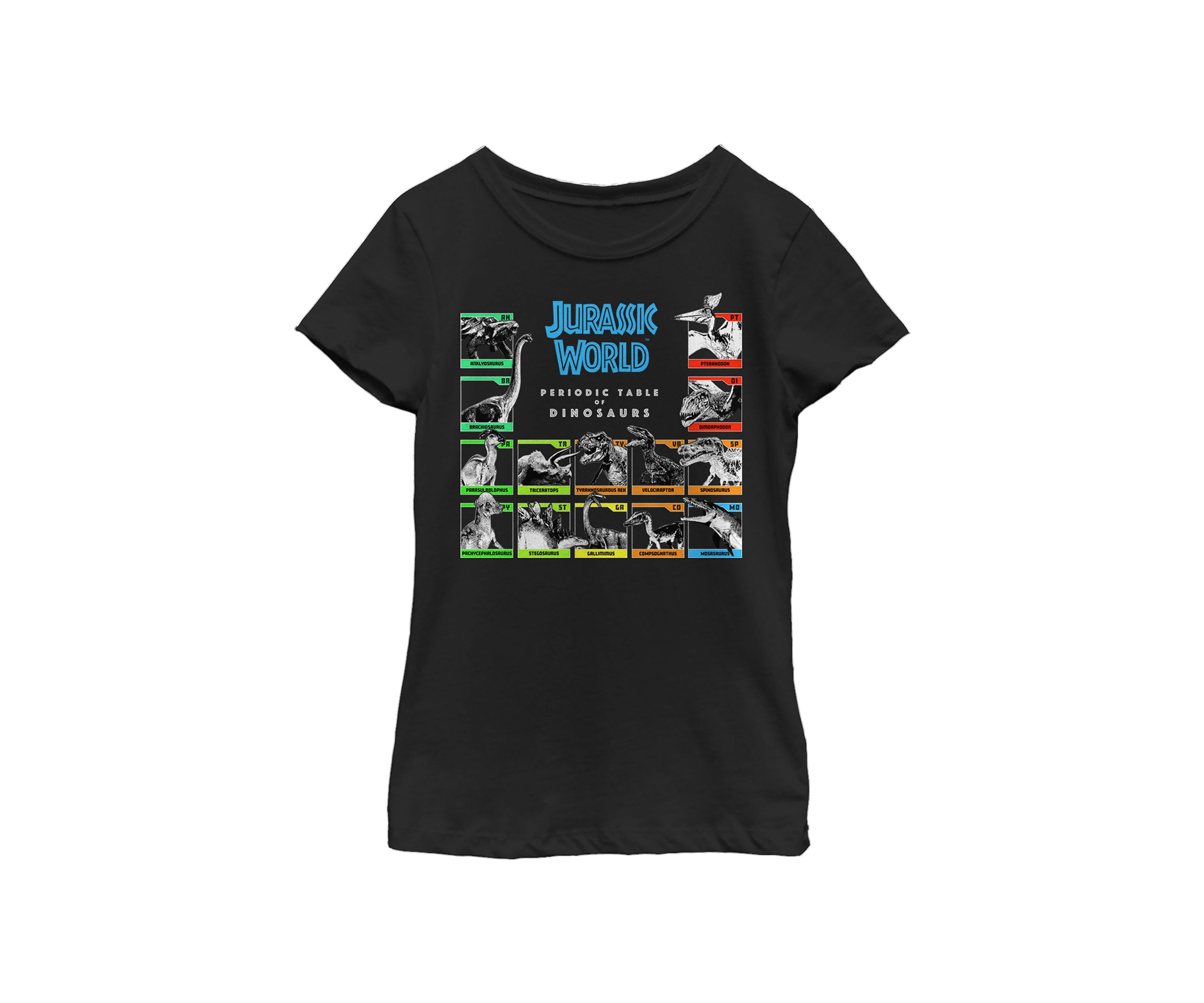 Girls 4-6x Periodic Dinos Graphic T-Shirt